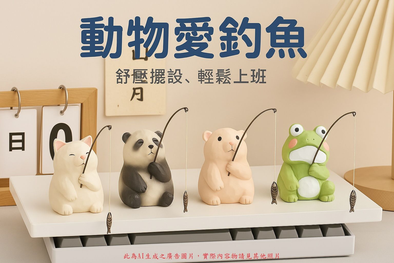 玩趣冒險島-預購商品-辦公室擺設-舒壓小物-青蛙-小狗-熊貓-貓咪