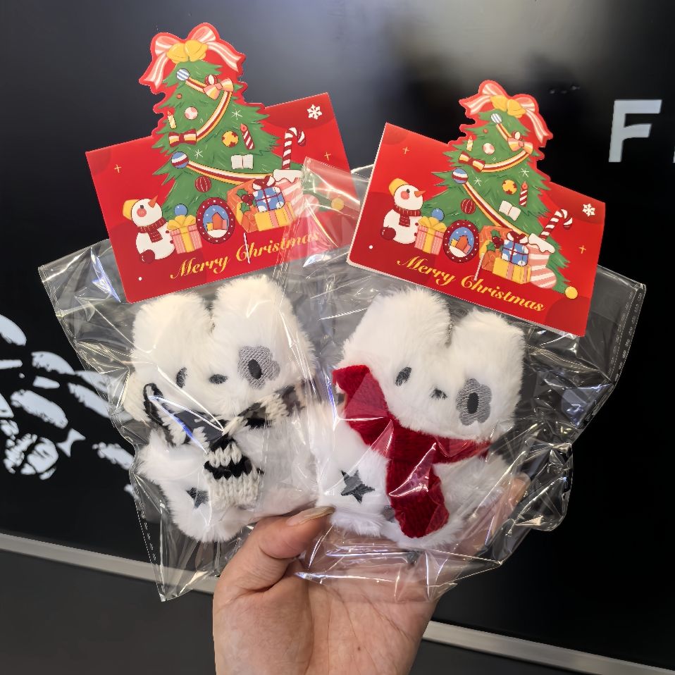 圍巾雙胞胎小熊