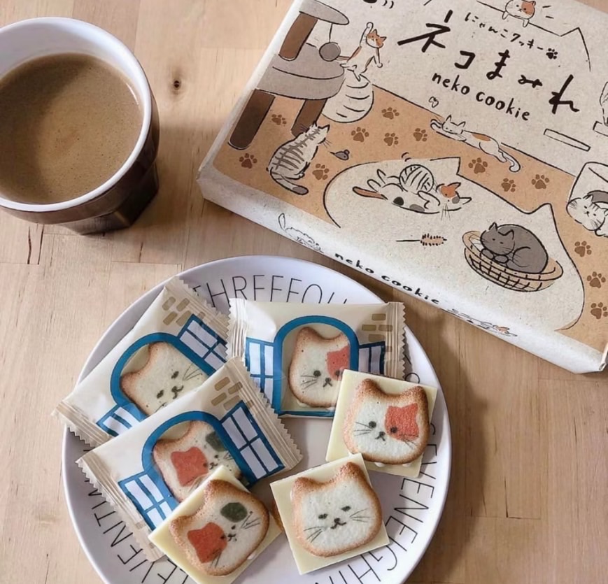 療癒零食｜日本信州長野名產 NEKO COOKIE 貓咪禮盒 八入