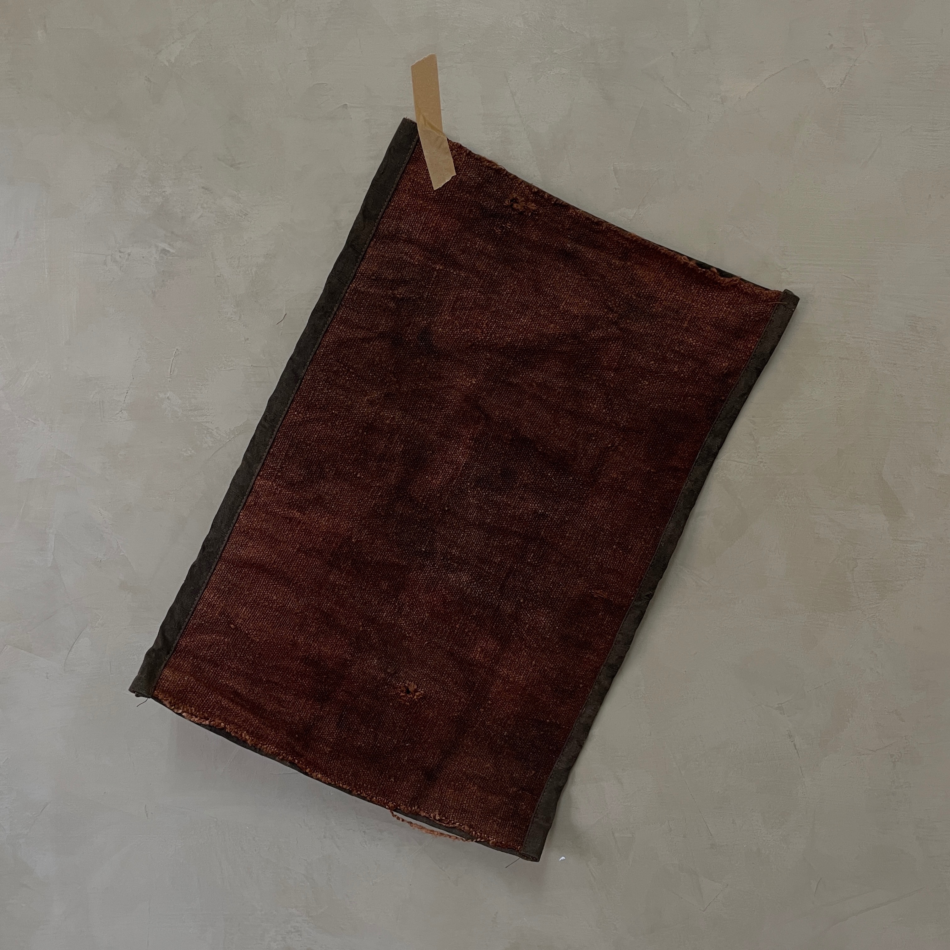 X inconnues｜植物染柞蠶絲雙層茶席 茶巾 茶墊 桌布 桌