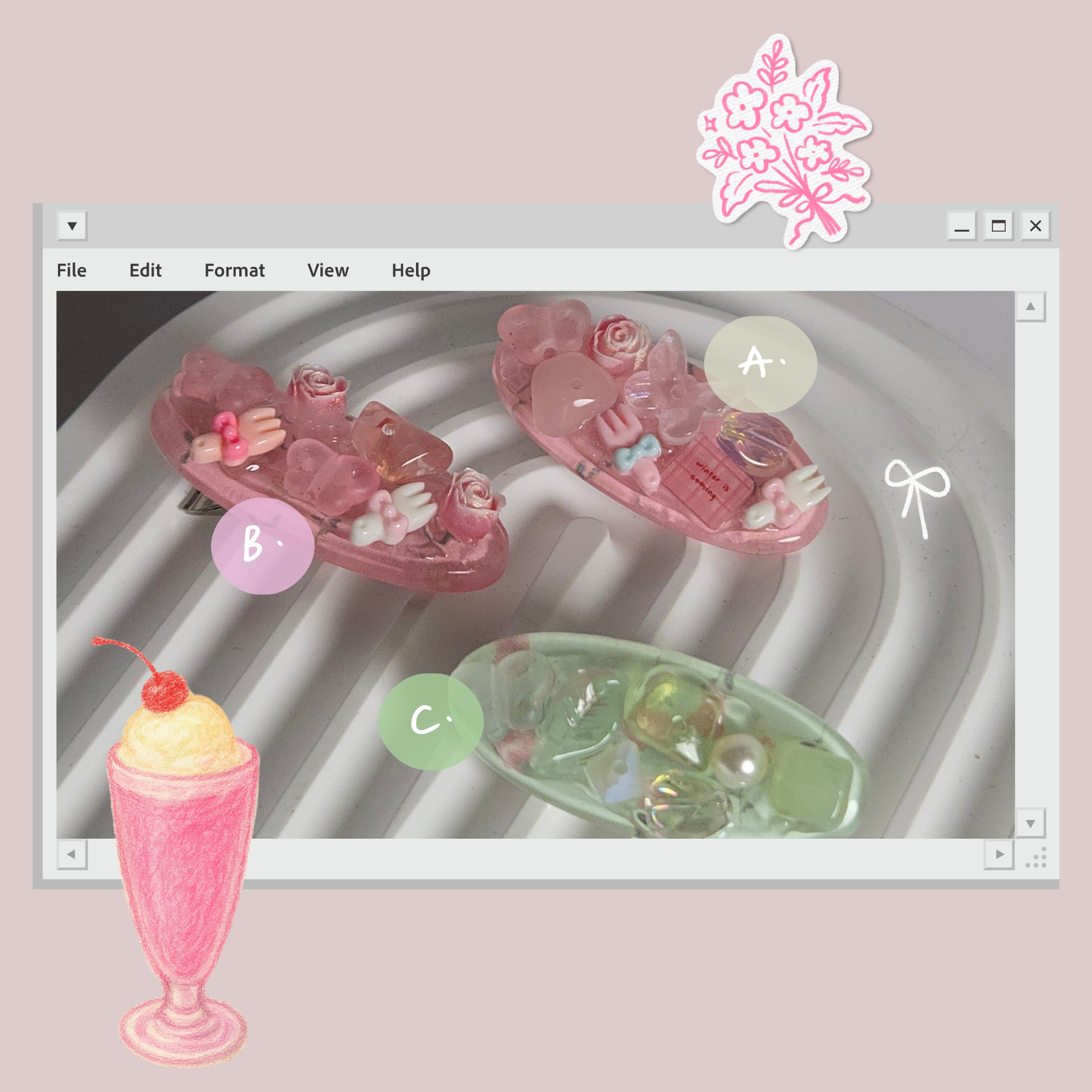 𐔌 新色.ᐟ 糖果系列髮夾 ˚ ֹ ₊ ꒱⋅ 共❸色 - ✶⋆.˚