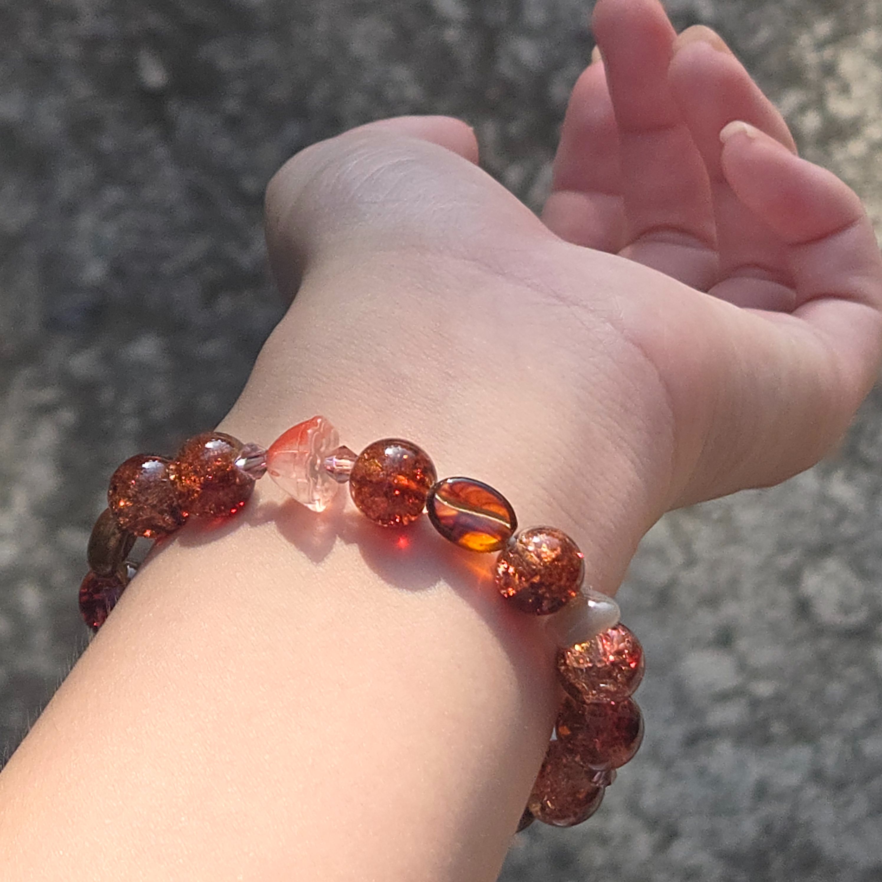 ✧₊⁺🕯⋆.˚୨ৎ萬聖節配色 古風手鍊