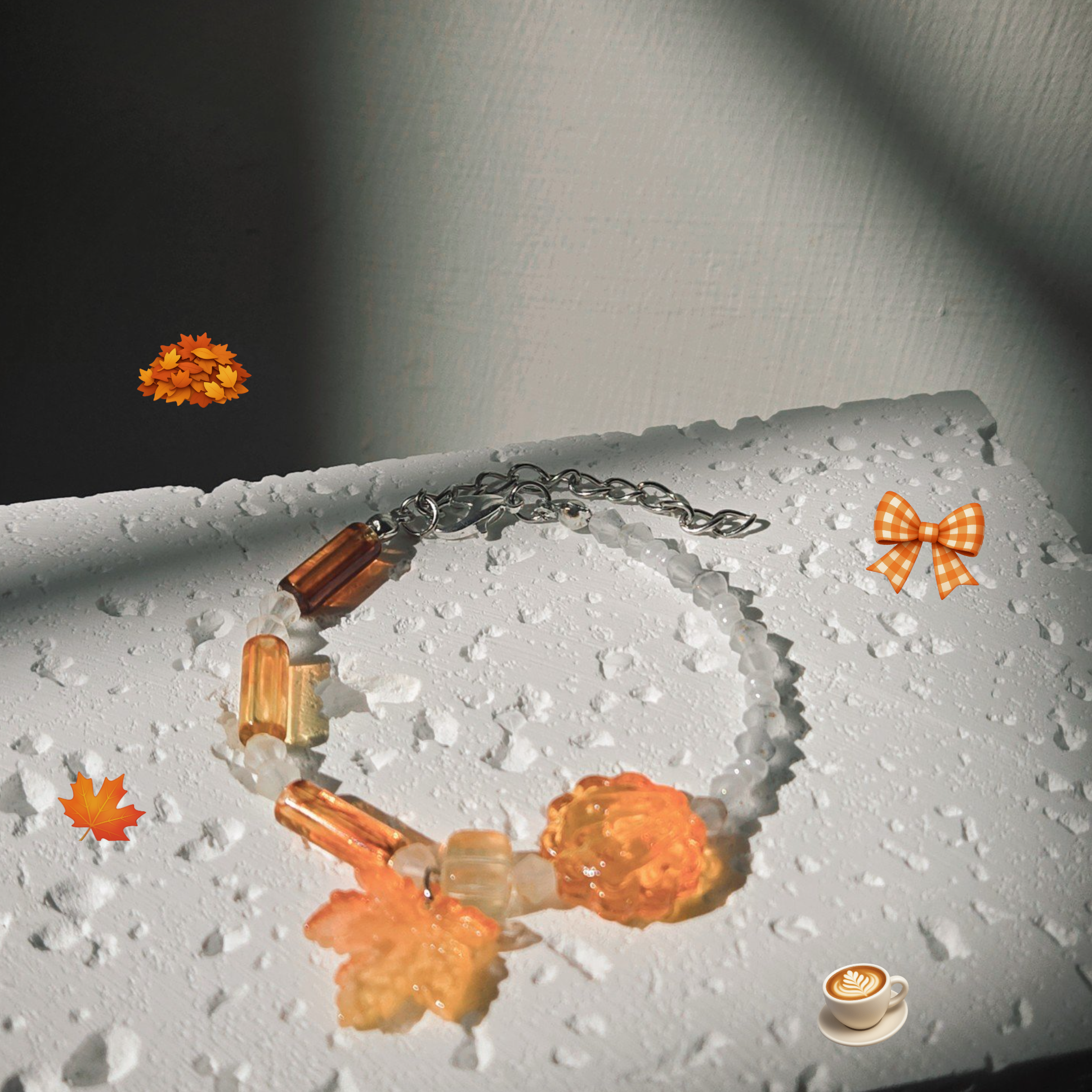 ✧₊⁺🍁⋆.˚୨ৎ秋日意象 手鍊
