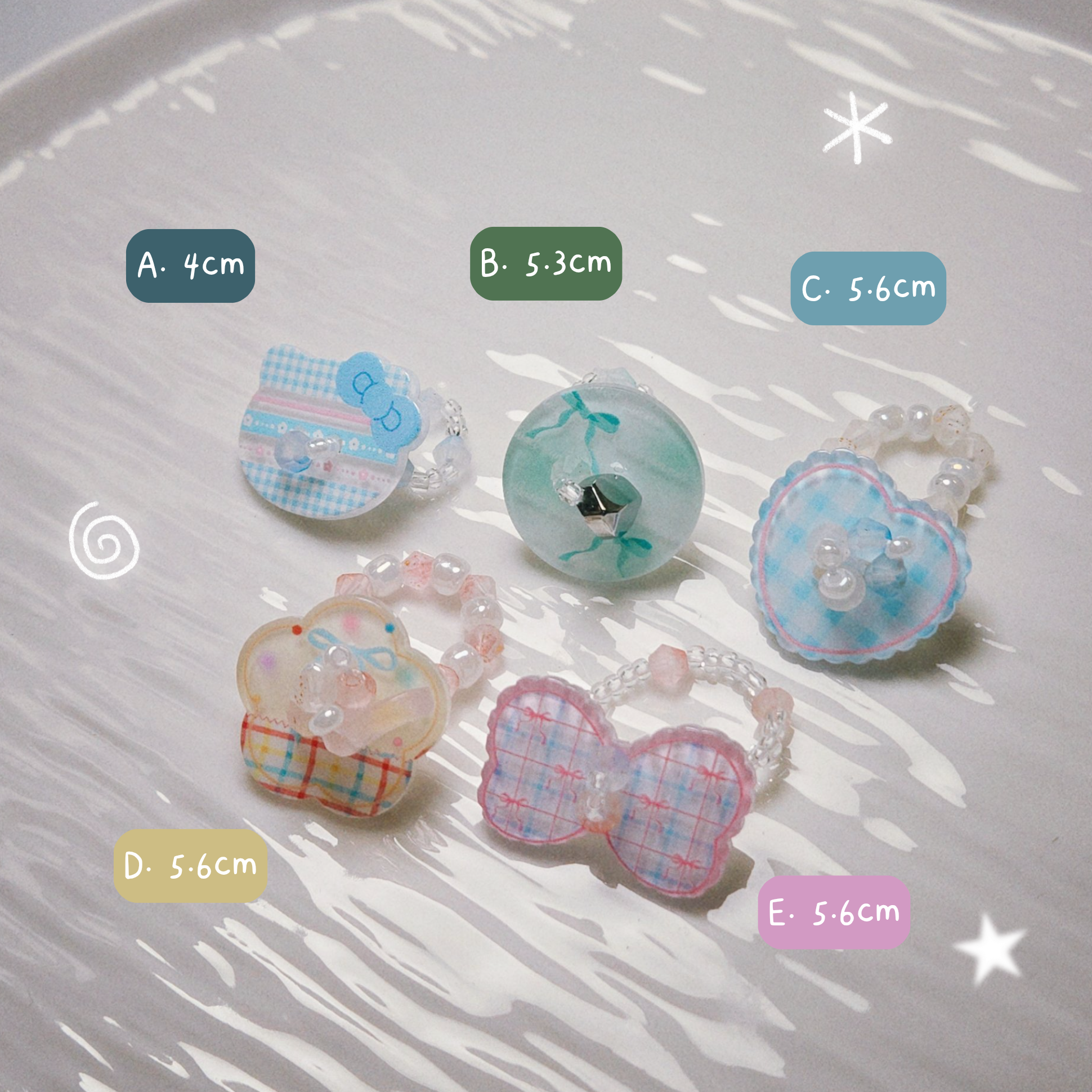 ゆめリング鈕扣戒指✮⋆˙