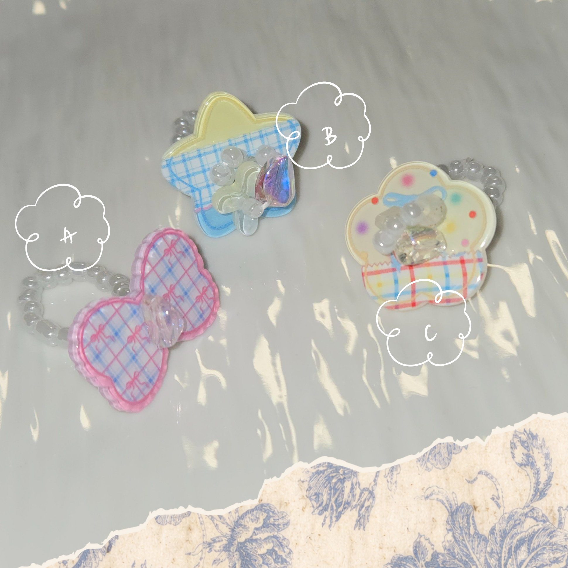白桃夢境◟✦🥐 🖤⃝. ݁₊戒指