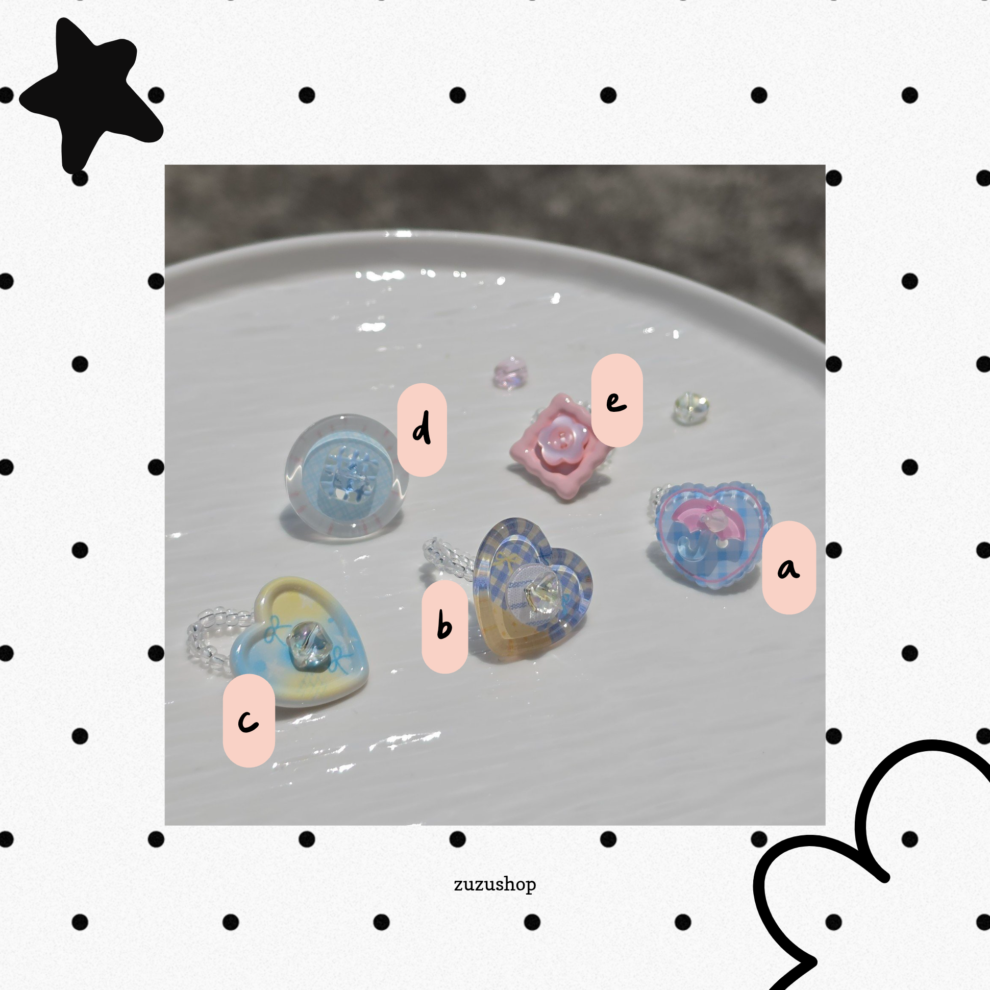 瑩夏 鈕扣戒指系列🎐𖦹⋆. ݁🌨️₊
