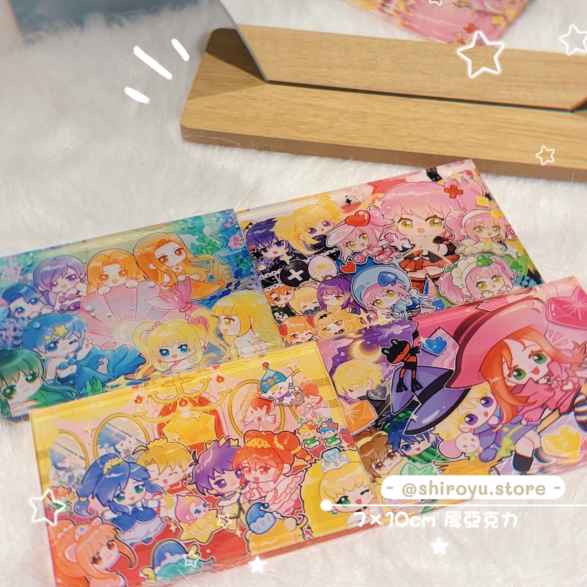 🩷雙層亞克力磚| 魔法少女 童年回憶 同人 | 白夢