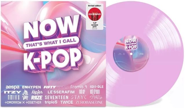 NOW K-Pop 2024 Pink Vinyl韓團合輯特典 粉紅膠唱片 LP