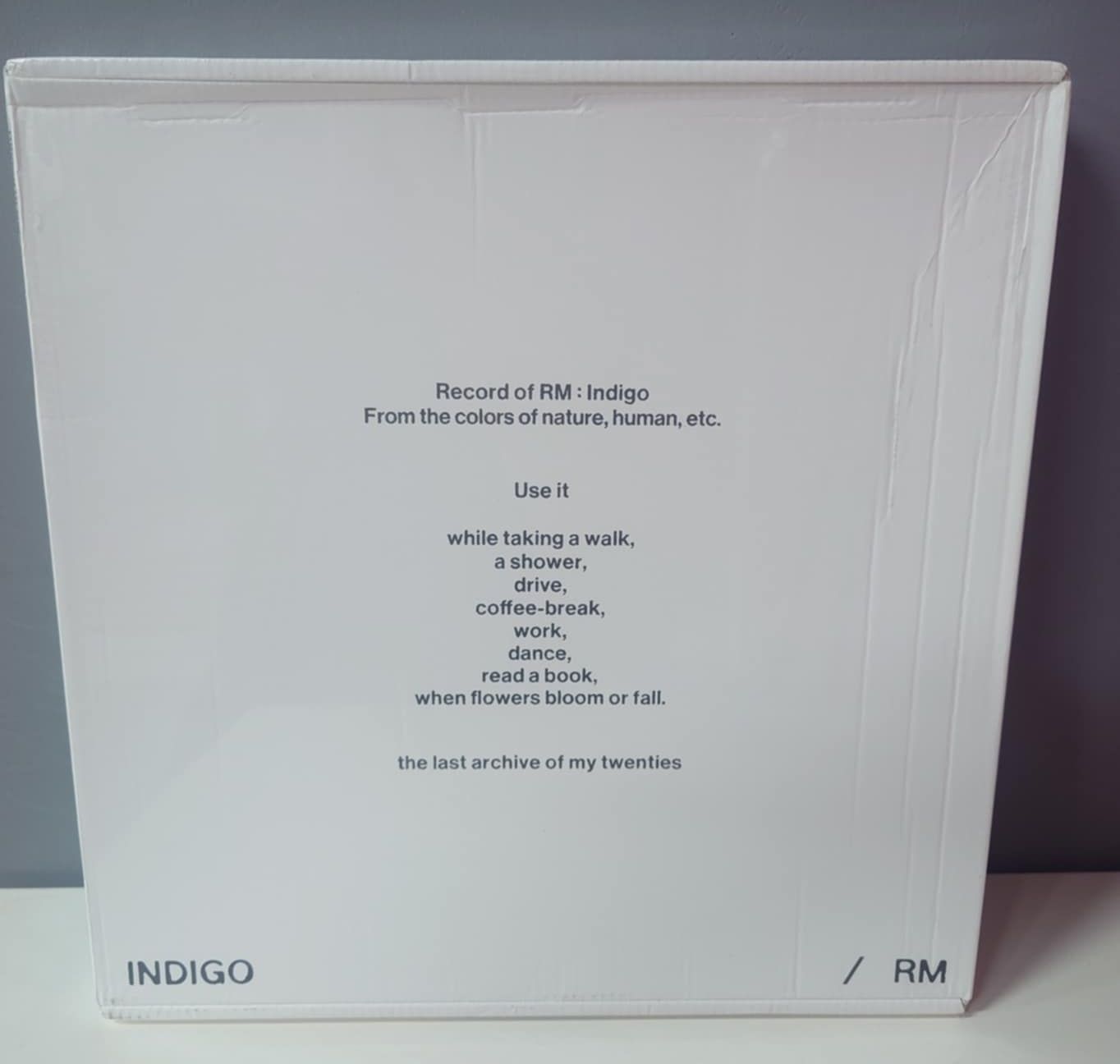 全新  現貨*** 金南俊（防彈少年團） RM BTS 彩膠唱片 Indigo 外盒壓痕