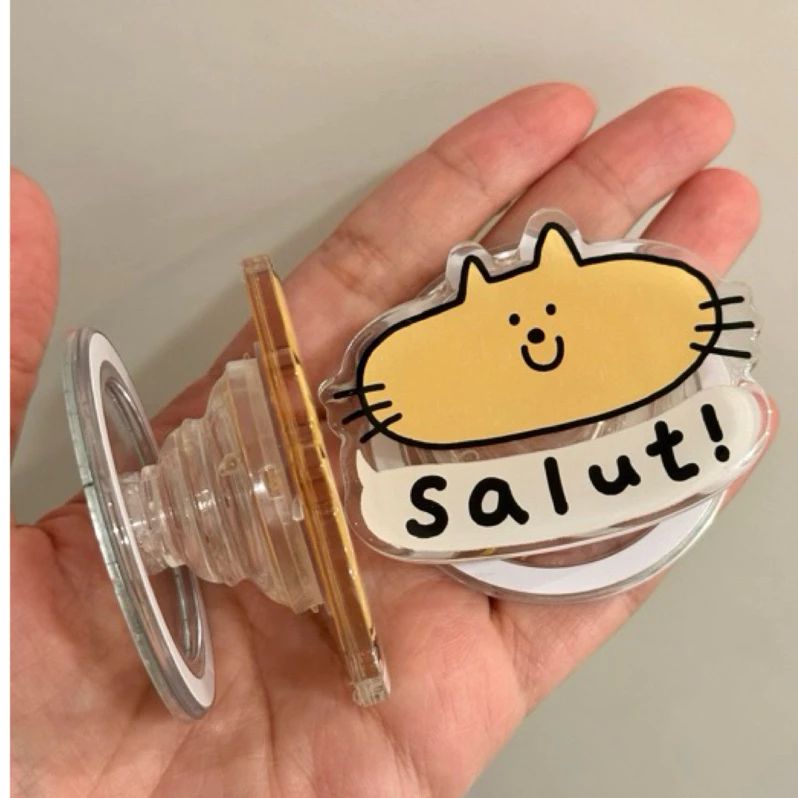 臉臉貓Magsafe 磁吸支架 🐱 手機氣囊 伸縮手機支架