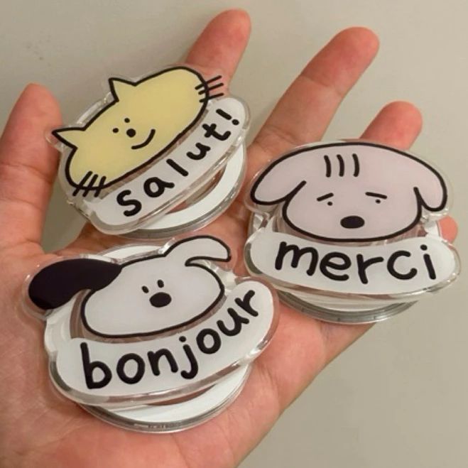 法式狗狗手機氣囊支架🐶 Magsafe♡ 懶狗 帥狗