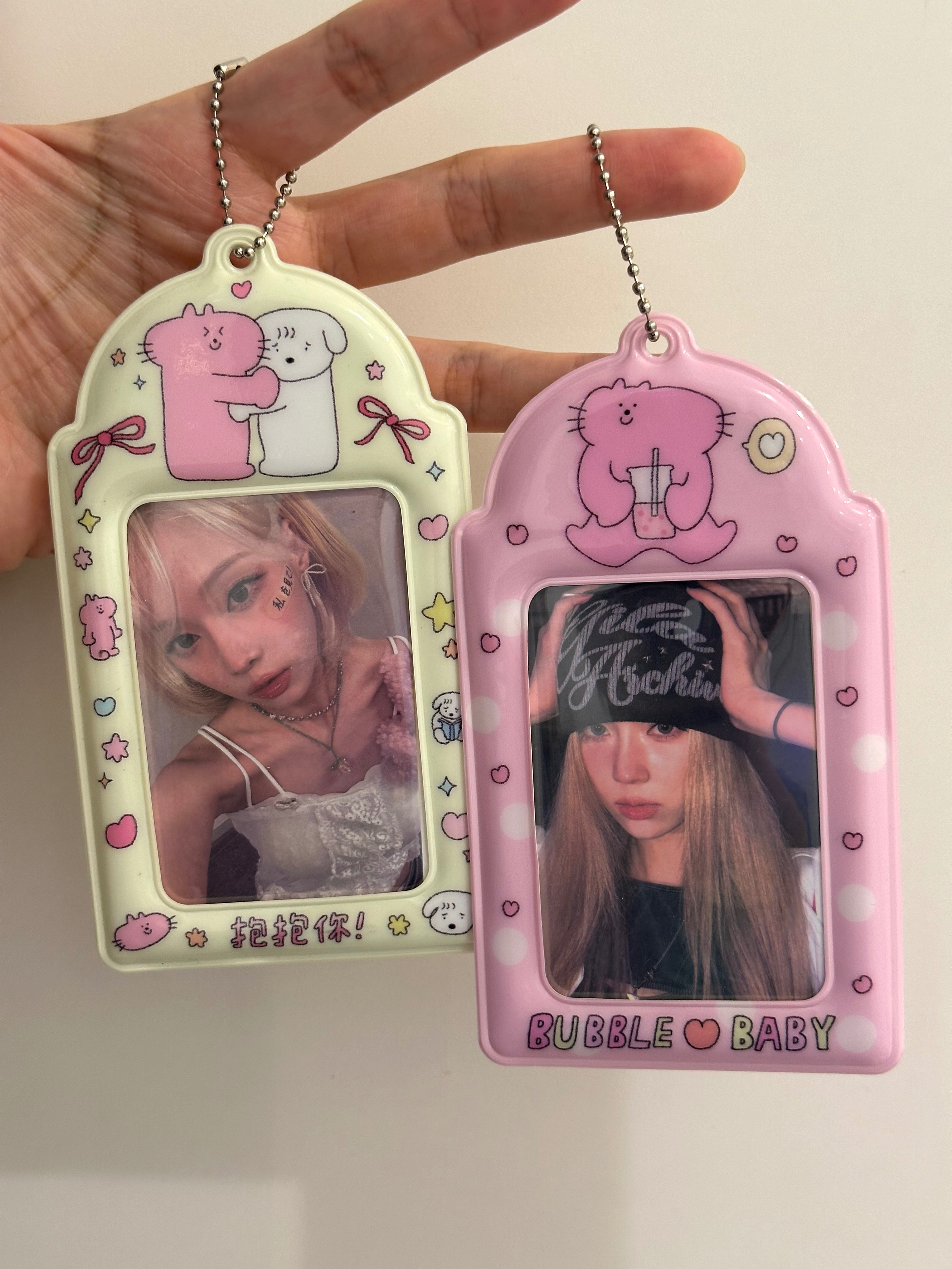 🎀可愛貓咪卡套（2款）🐱 證件夾 偶像小卡 臉臉貓學生證 情侶配件