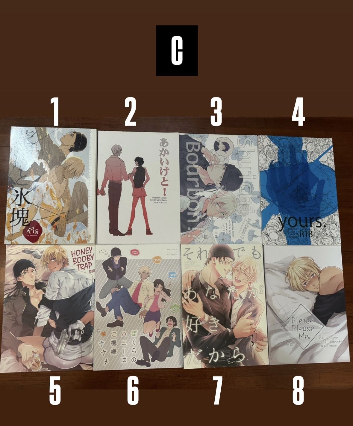 赤安日文同人本C區