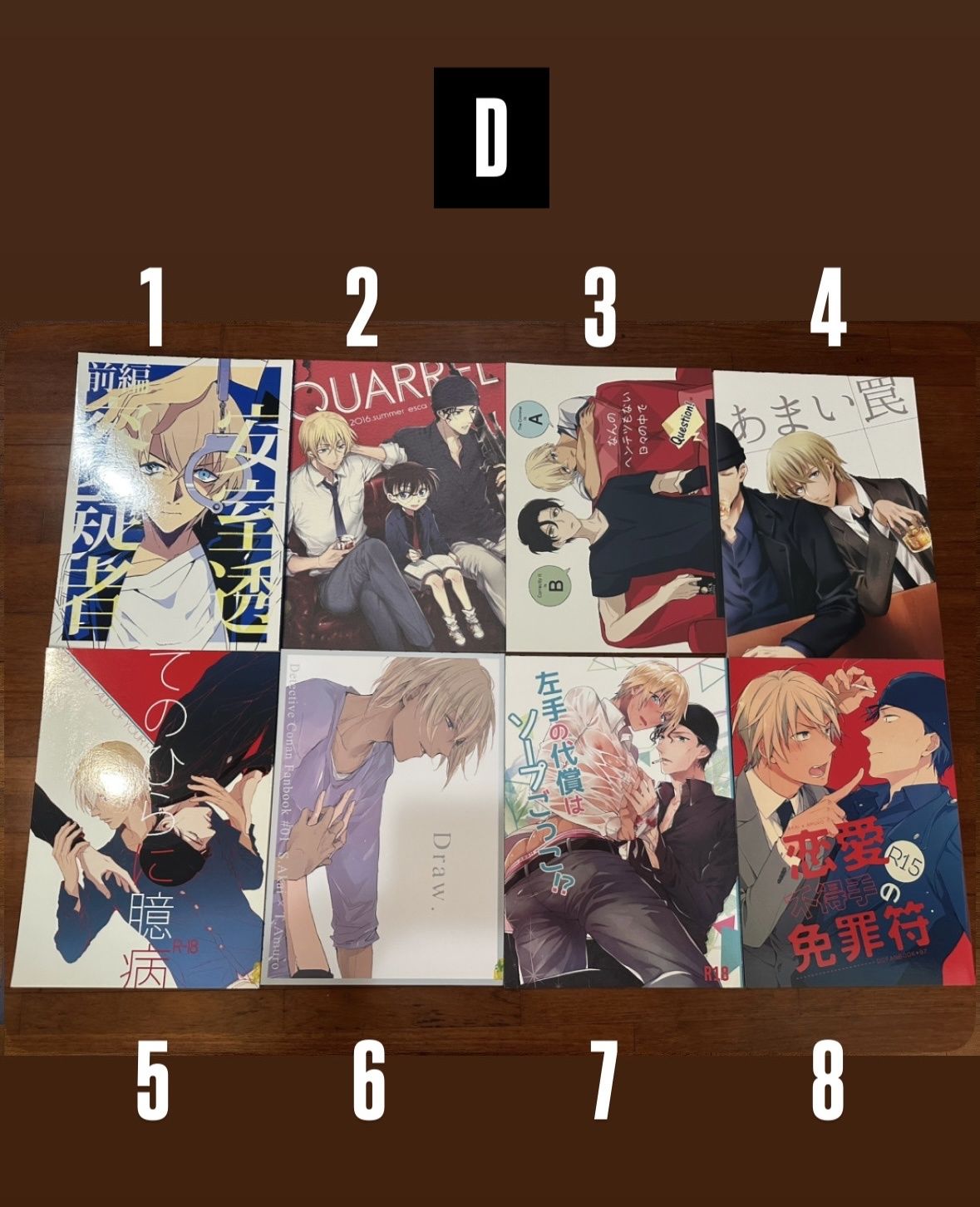 赤安日文同人本D區