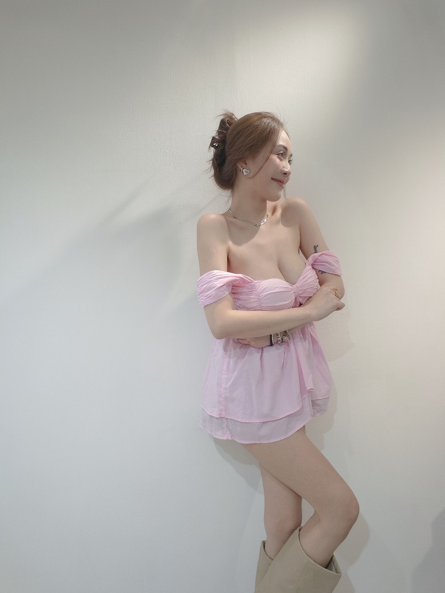 9013 韓版美胸傘狀上衣