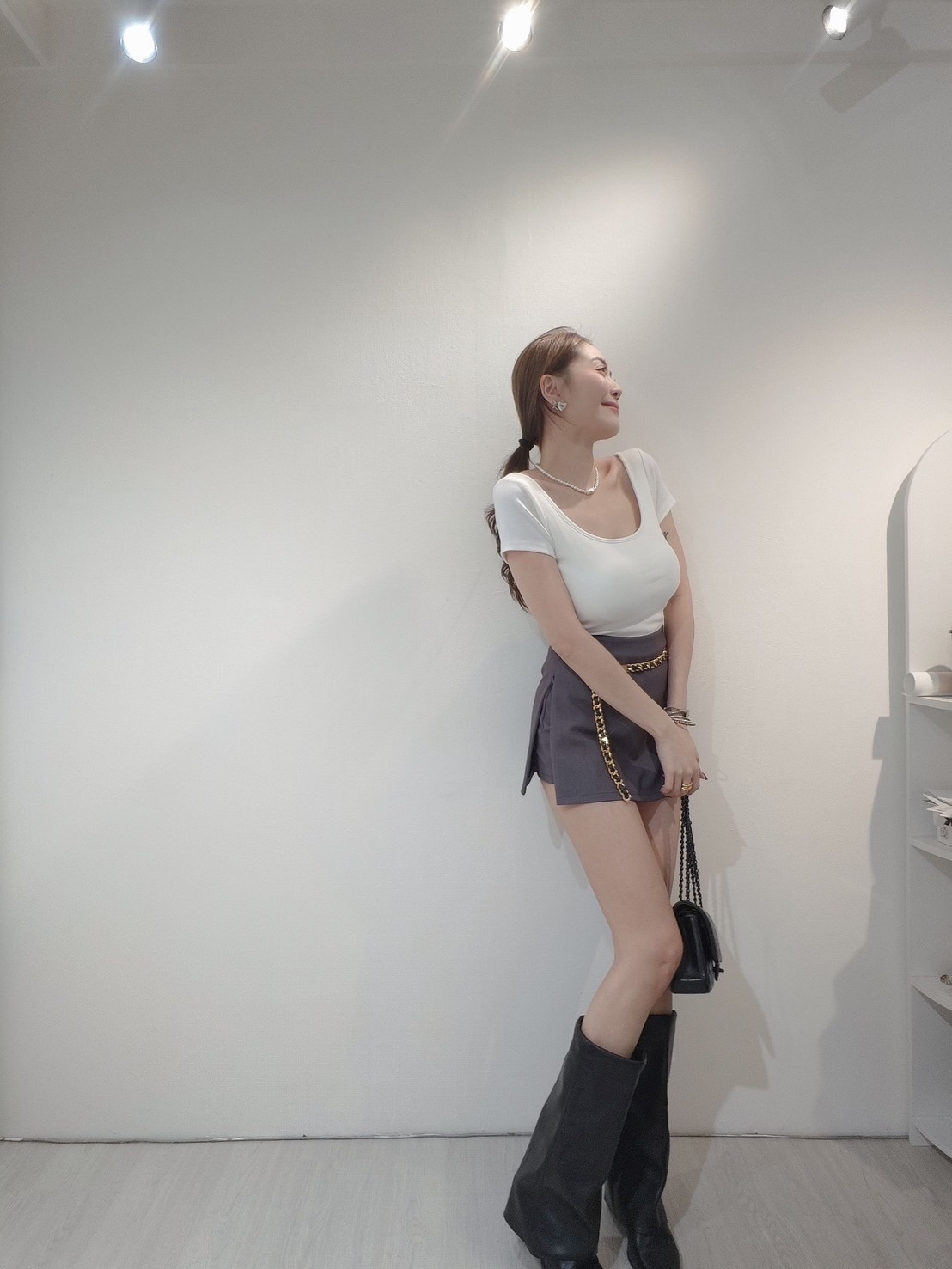 73213 包臀西料短裙