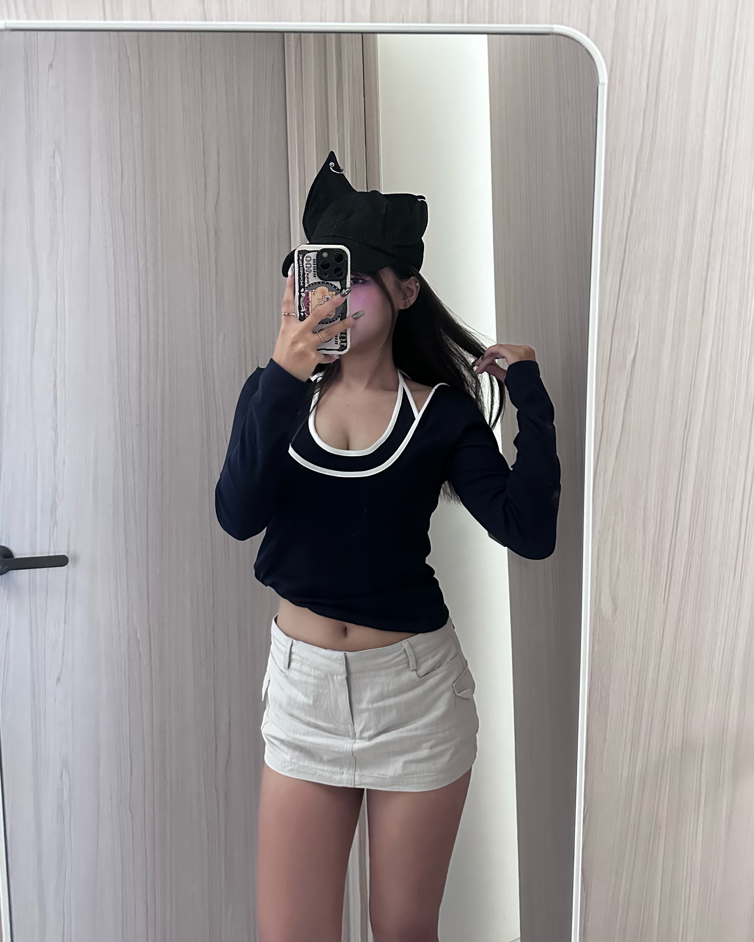 ᜊ撞色拼接兩件套ᜊˊ˗