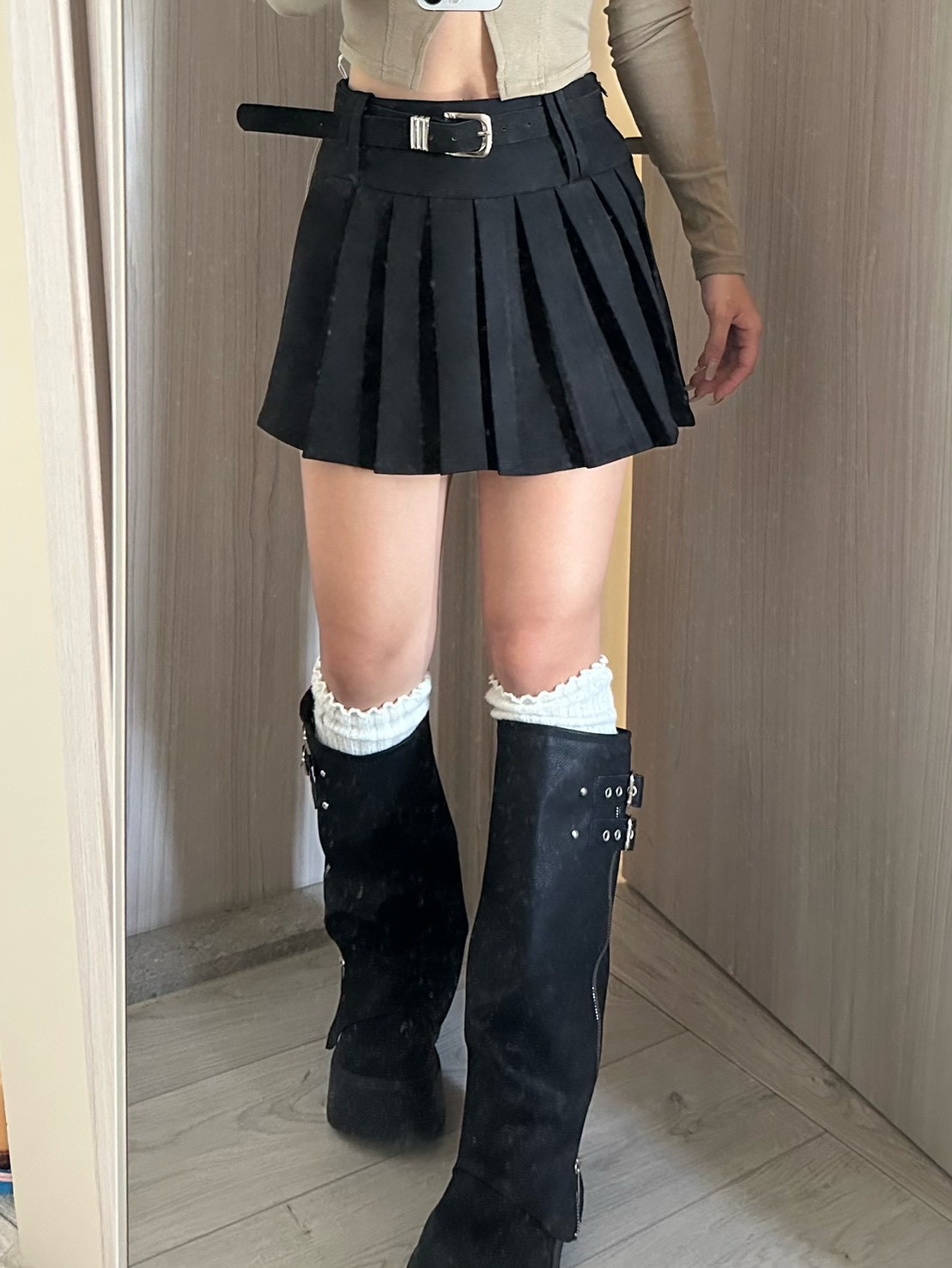 ᜊ絨布百褶裙ᜊˊ˗