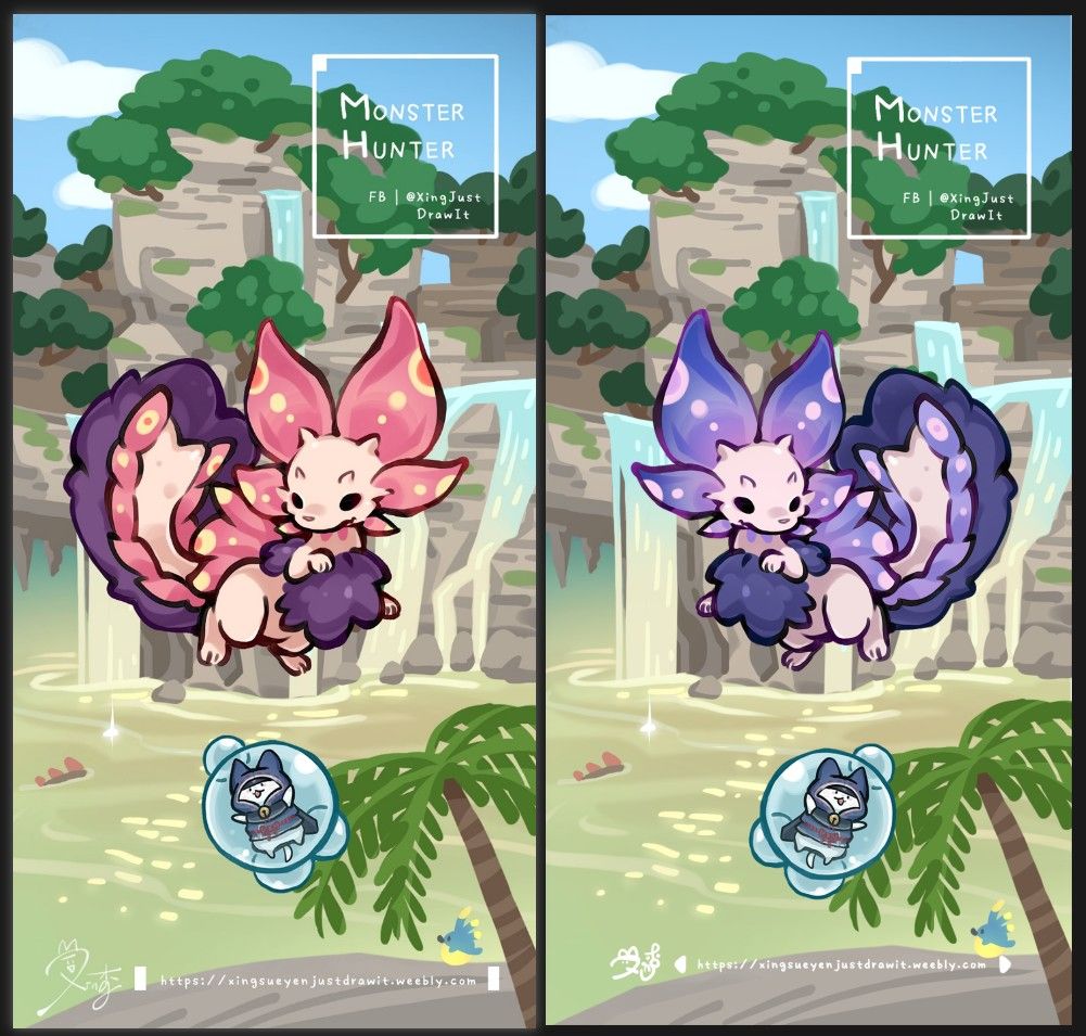 魔物獵人-泡狐 雷狼 爵銀 冰狼 壓克力串接吊飾