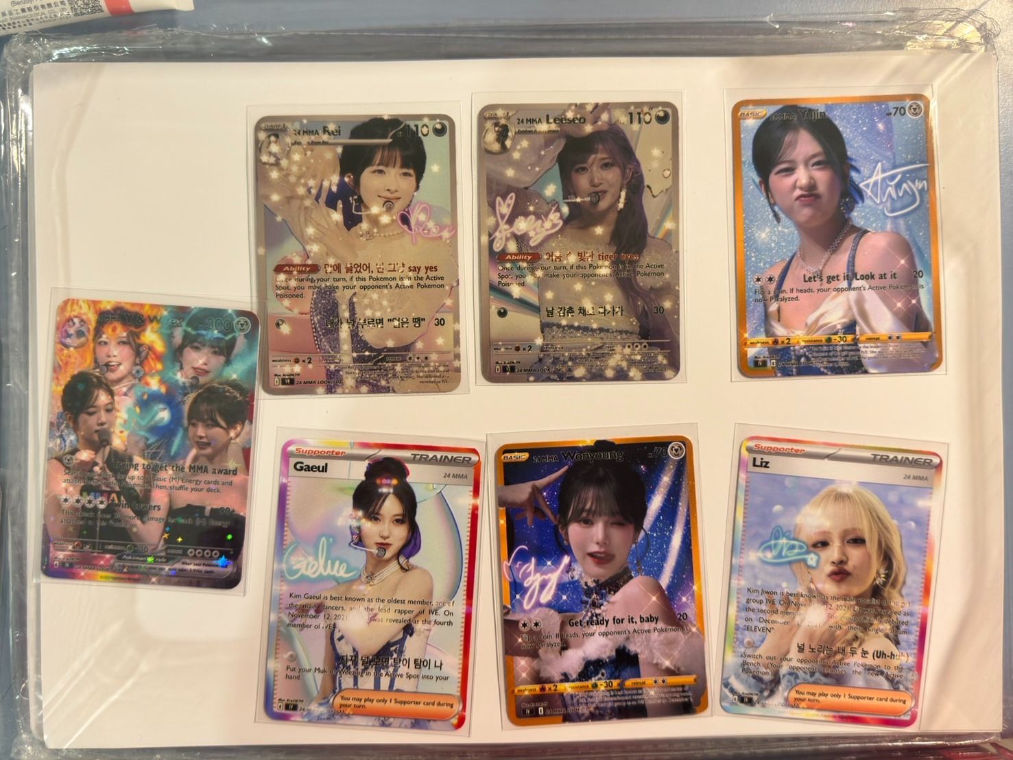 IVE ： 2024 MMA look 抽獎卡包