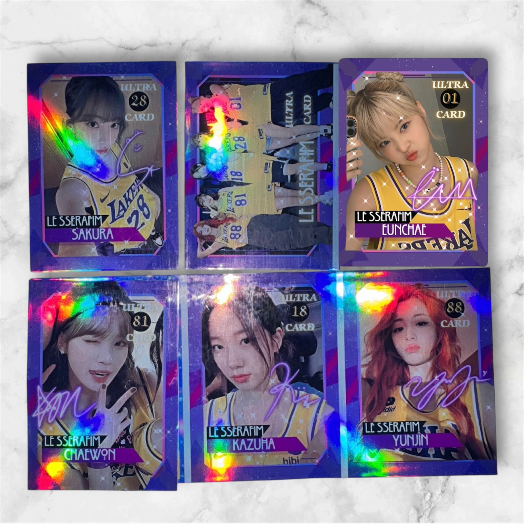 “限定” LE SSERAFIM : 2023 LA TRIP Lakers Jersey Edition