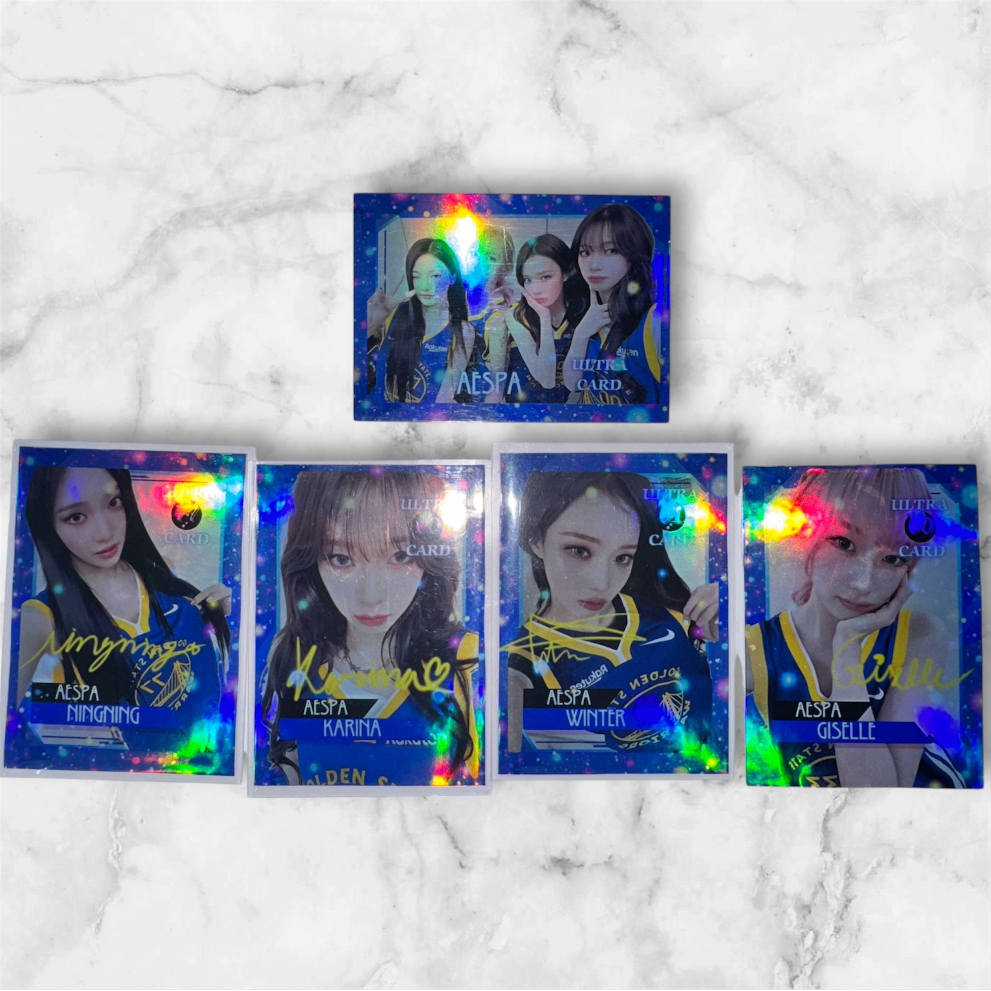 “限定”aespa ：2025 NBA All-Star Game Warriors Jersey Edition