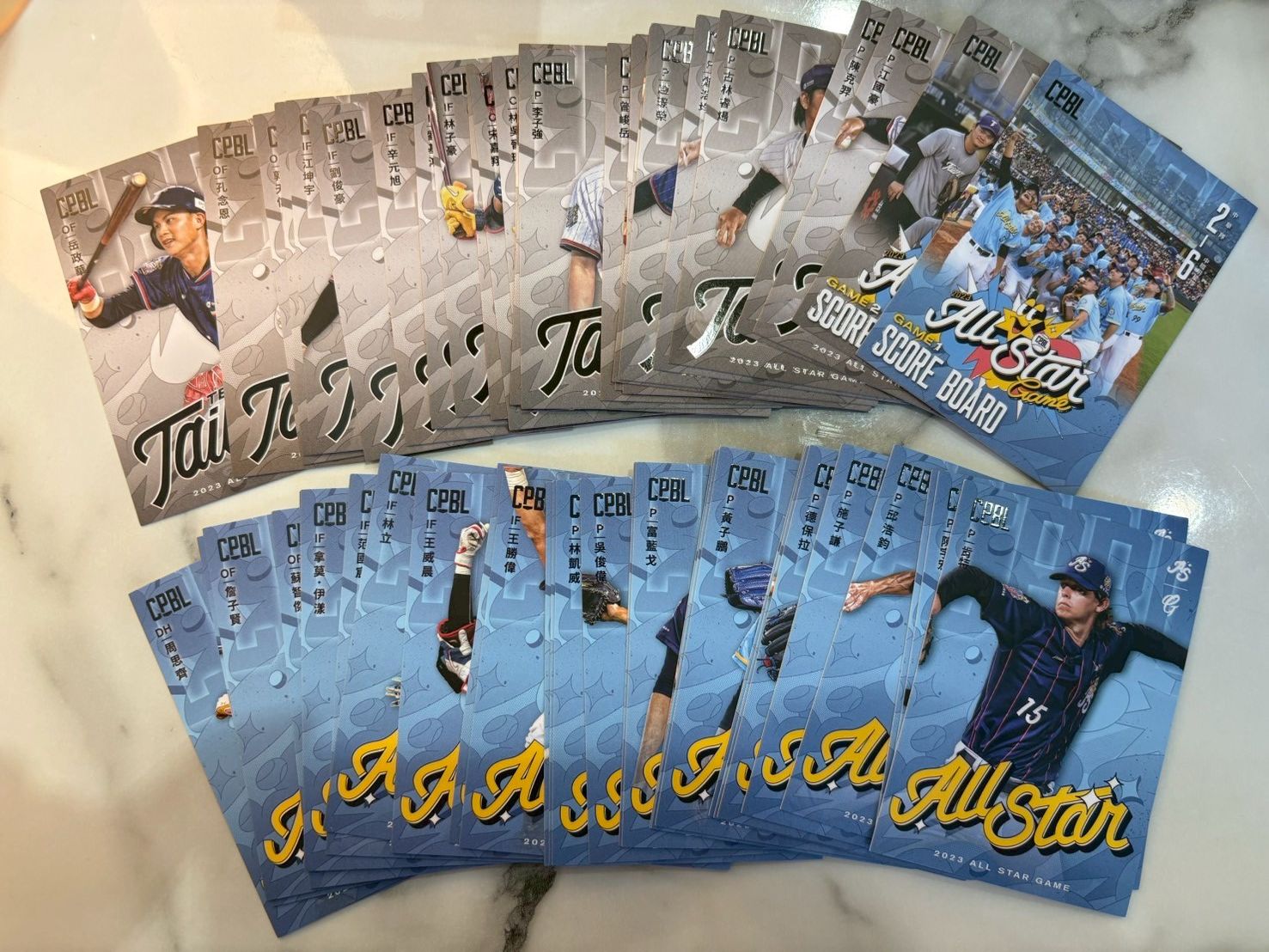 2023 CPBL 中華職棒年度球員卡 國家戰力（81後）區 二 個人獎項、金手套、最佳十人 明星賽（377前）區 一