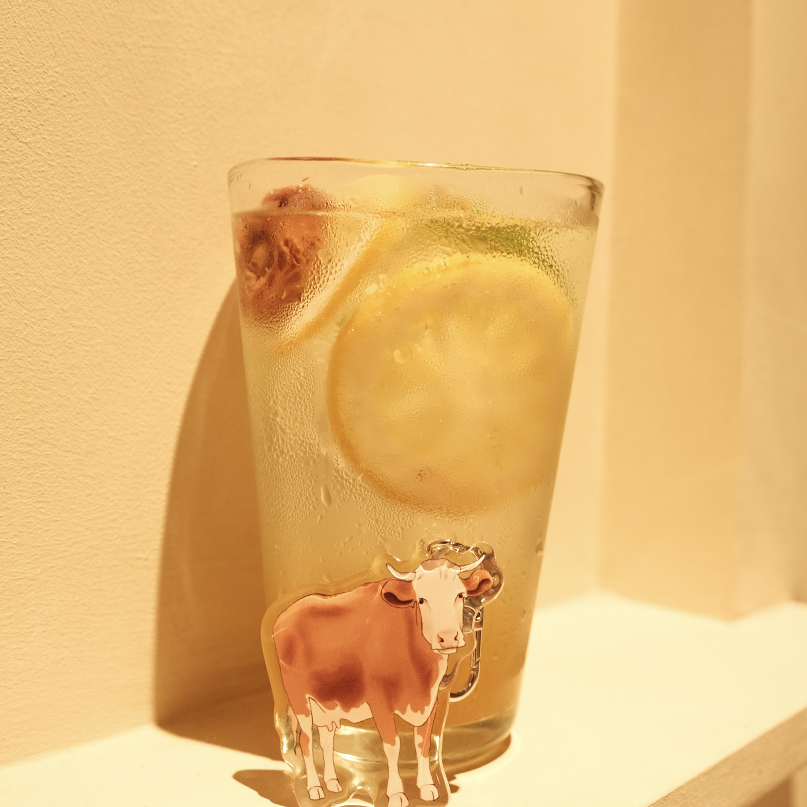 牛牛插畫雙面滴膠吊飾