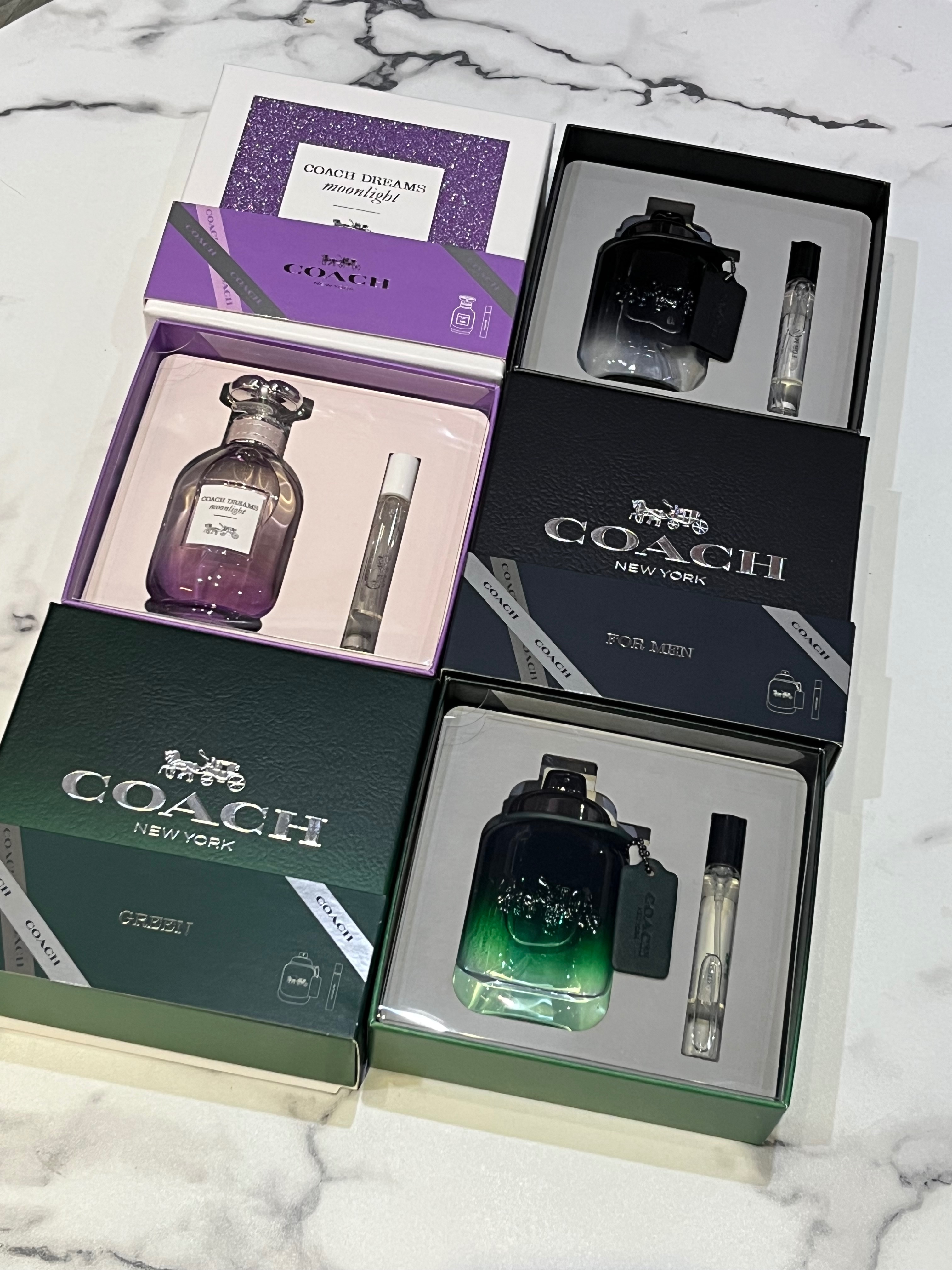[9914香水］COACH 60ml香水禮盒 逐夢月光 時尚都會 時尚經典