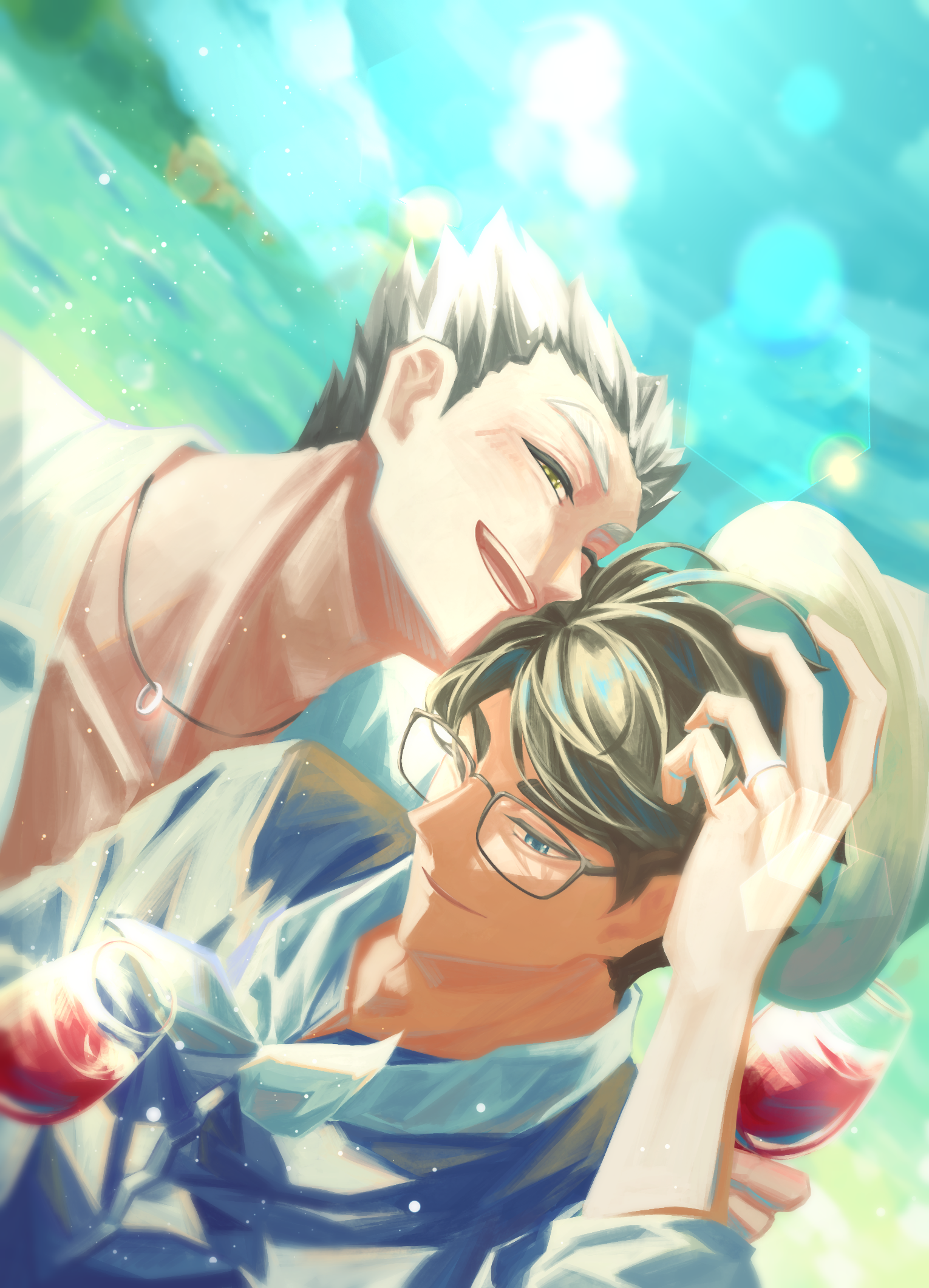 ＜海島蜜月＞兔赤明信片