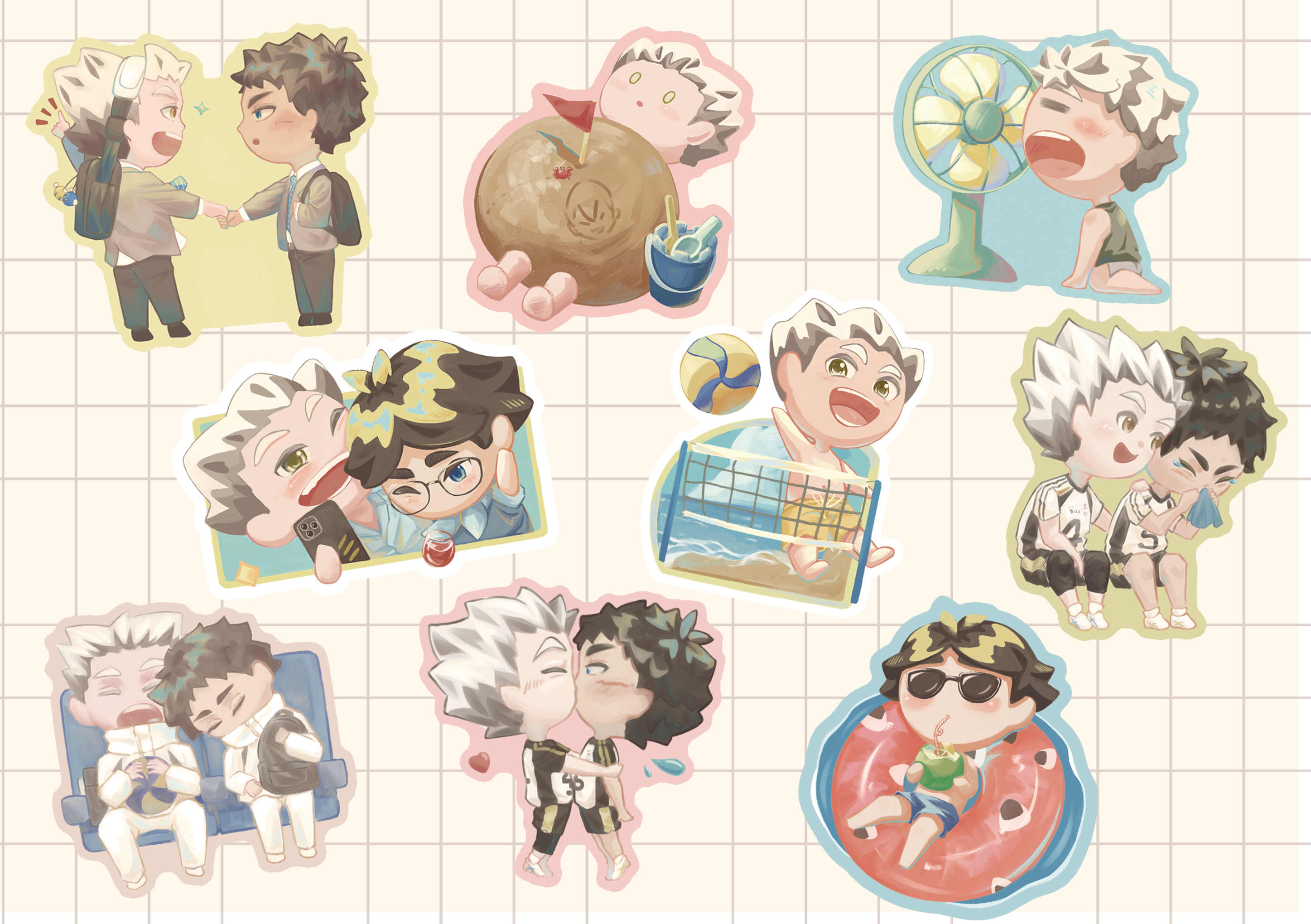 兔赤全斷貼紙（點開左滑有實拍）