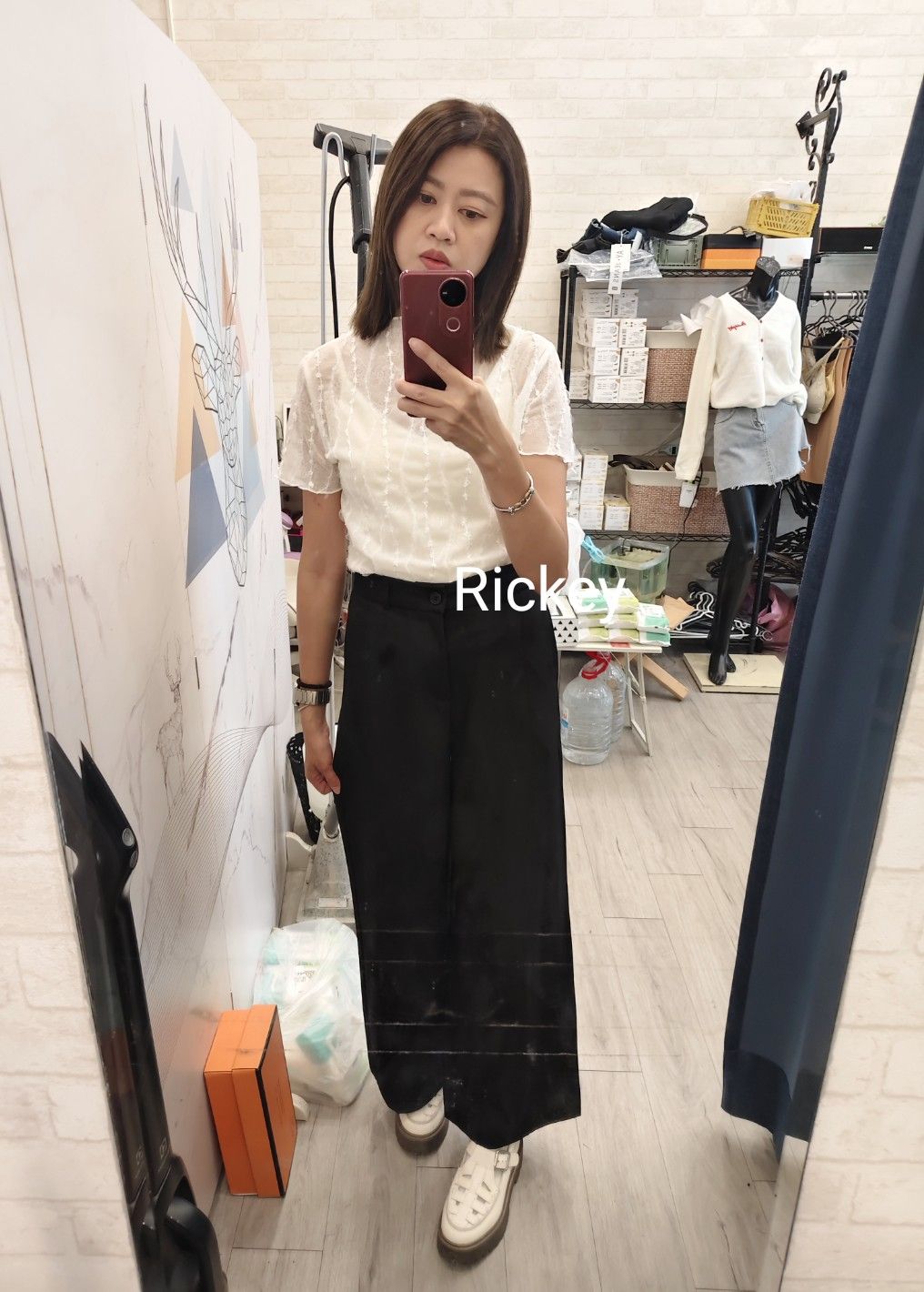 側壓線磅數西裝寬褲