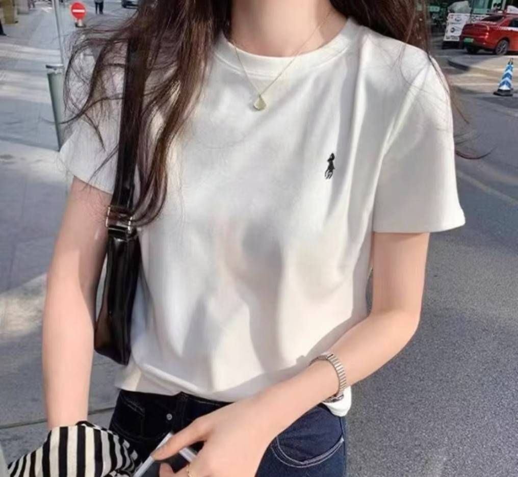 磅數小版電繡小馬騎士Tee
