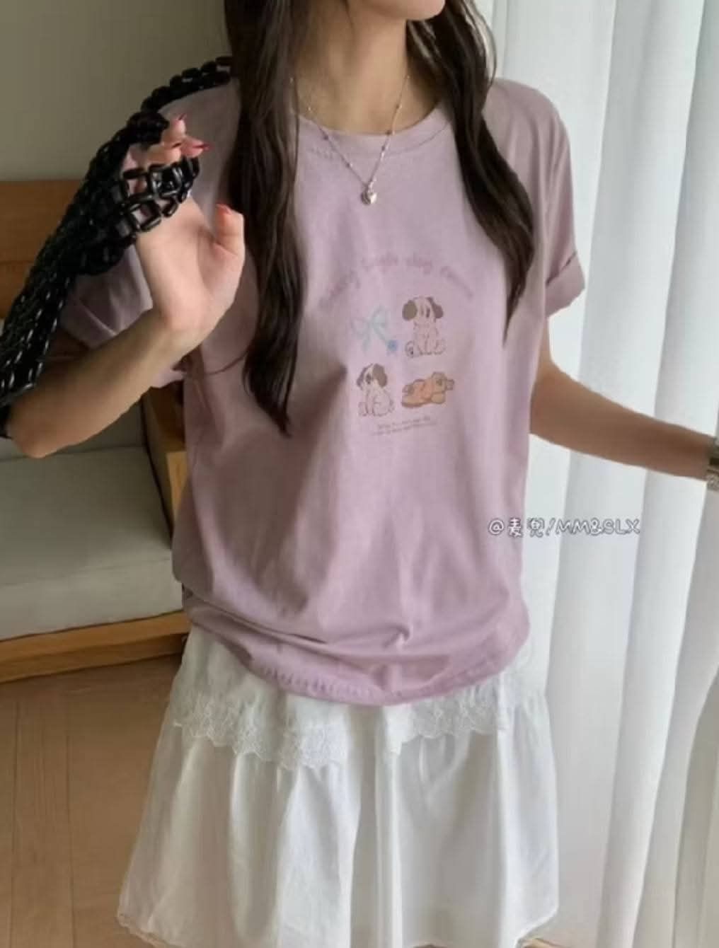 冰爽蝴蝶結狗狗涼感t