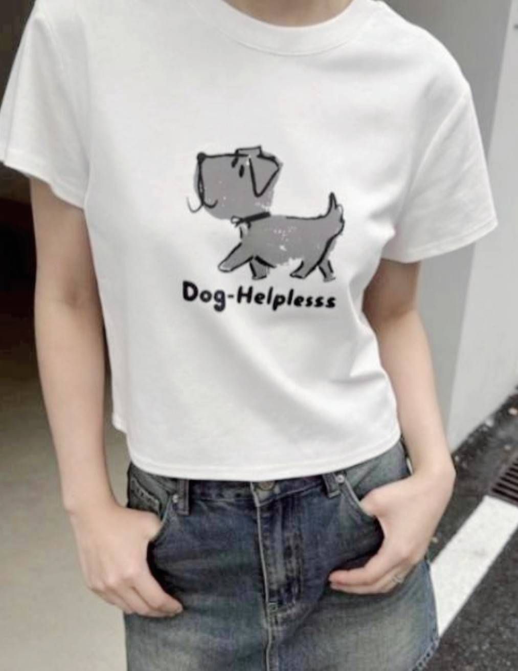 小版斑駁狗狗圖案  T shirt