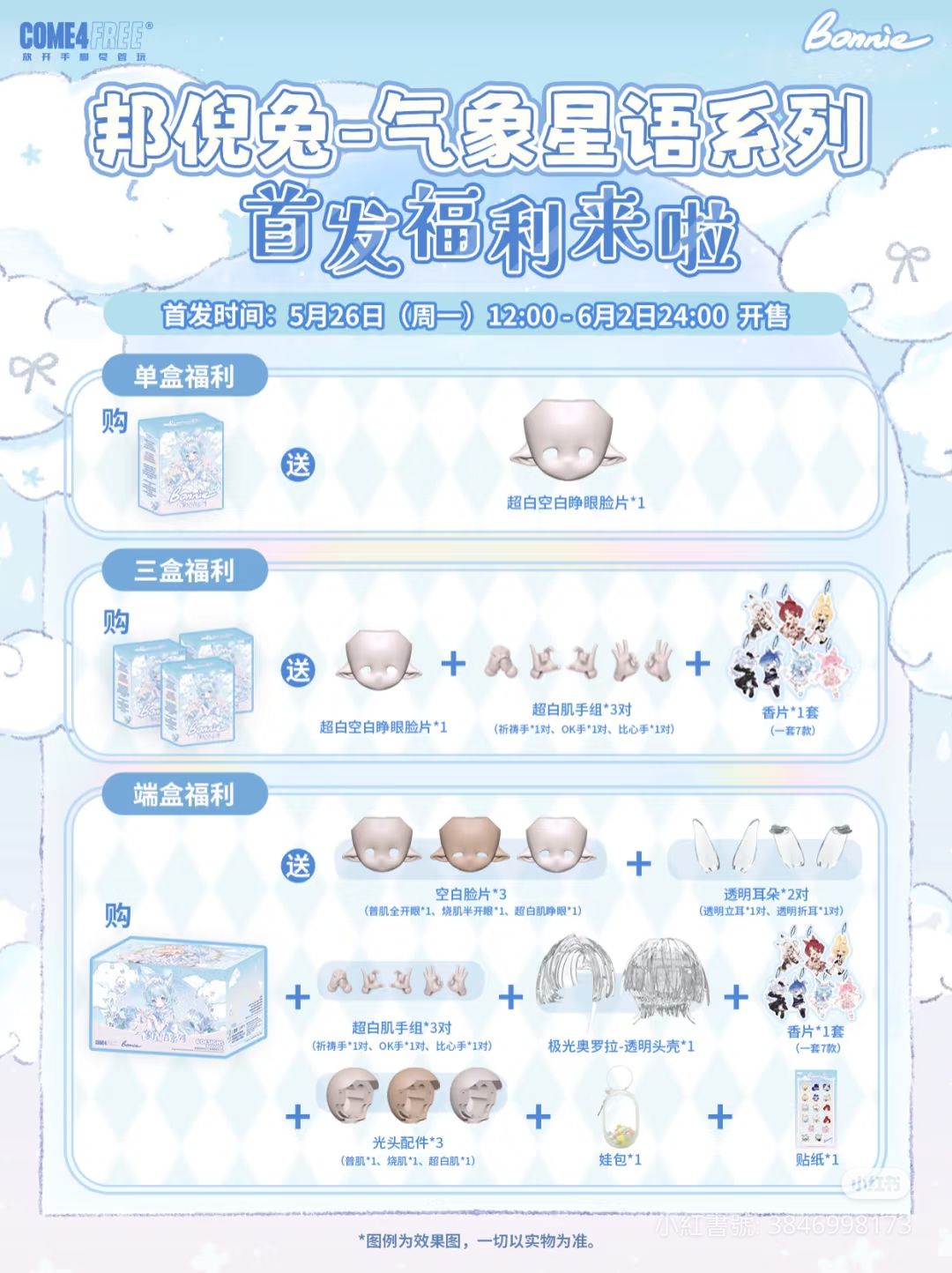邦妮氣象星語 贈品