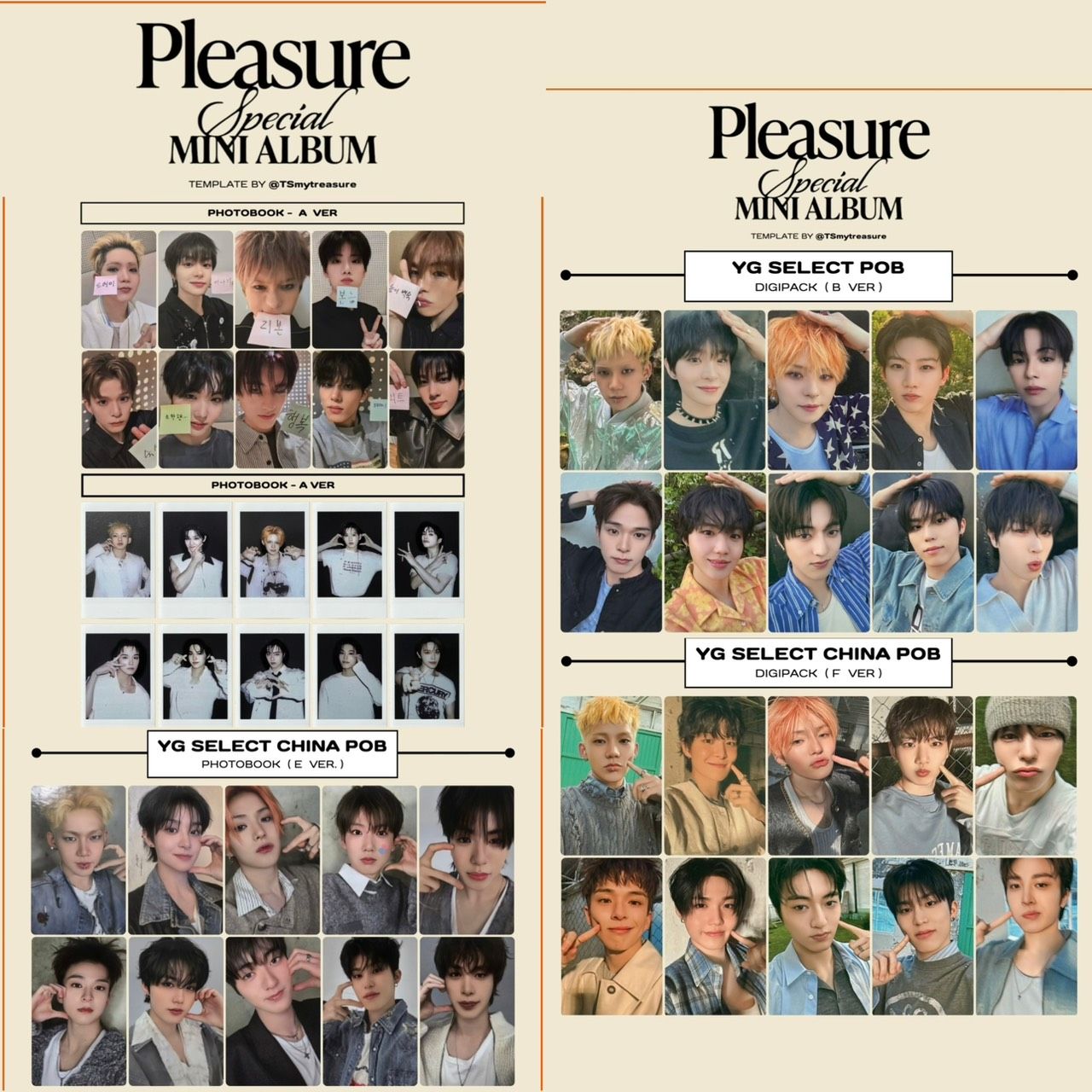 YG中文卡背-PB*1+單封*1+圖上5張卡