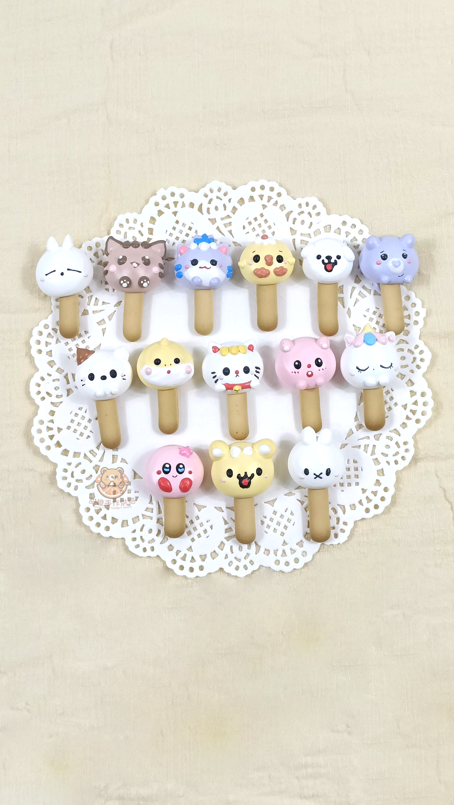 甜橙☆造型馬林糖★多款造型☆大頭餅乾棒-幼兒園禮物/婚禮小物/慶生小物