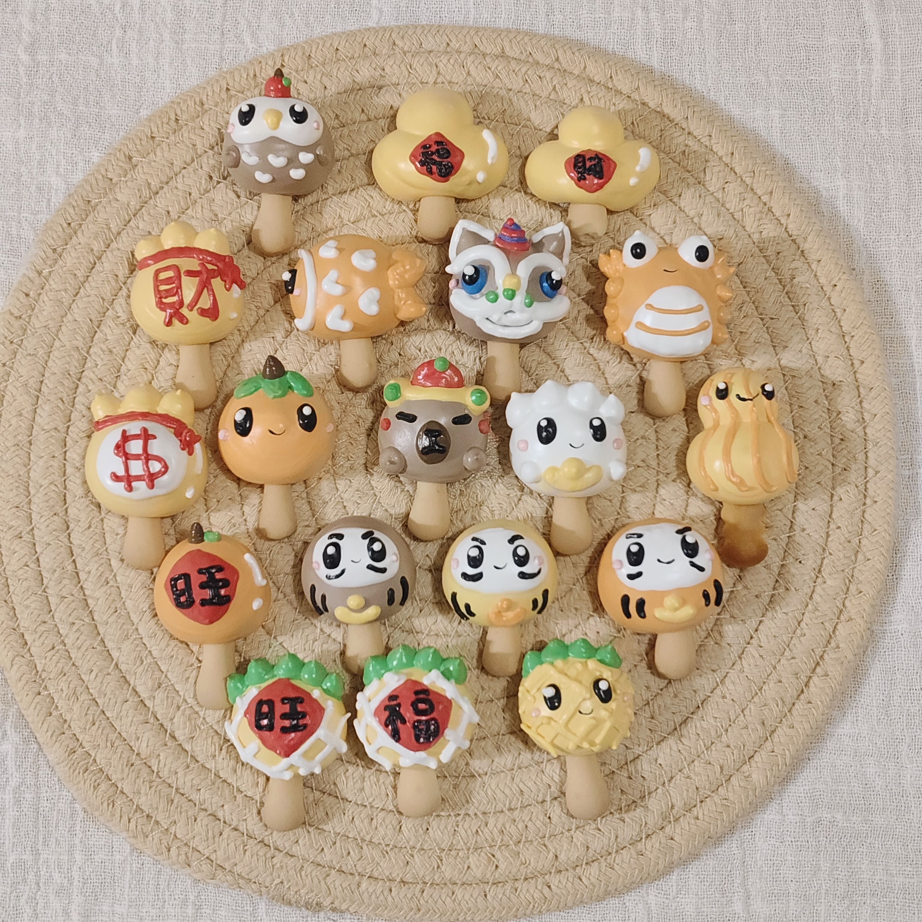 甜橙☆新年造型馬林糖★客製商品☆多款造型☆大頭餅乾棒-幼兒園禮物/婚禮小物/慶生禮物