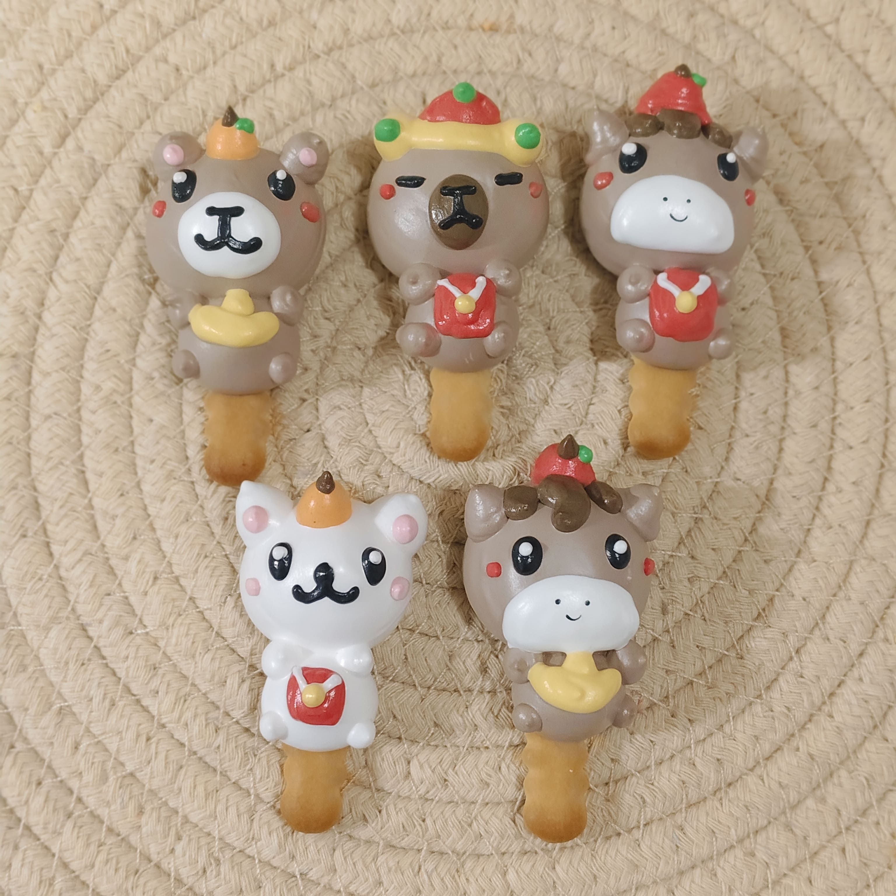 甜橙☆新年造型馬林糖-全身款★客製商品☆多款造型☆大頭餅乾棒-幼兒園禮物/婚禮小物/慶生禮物