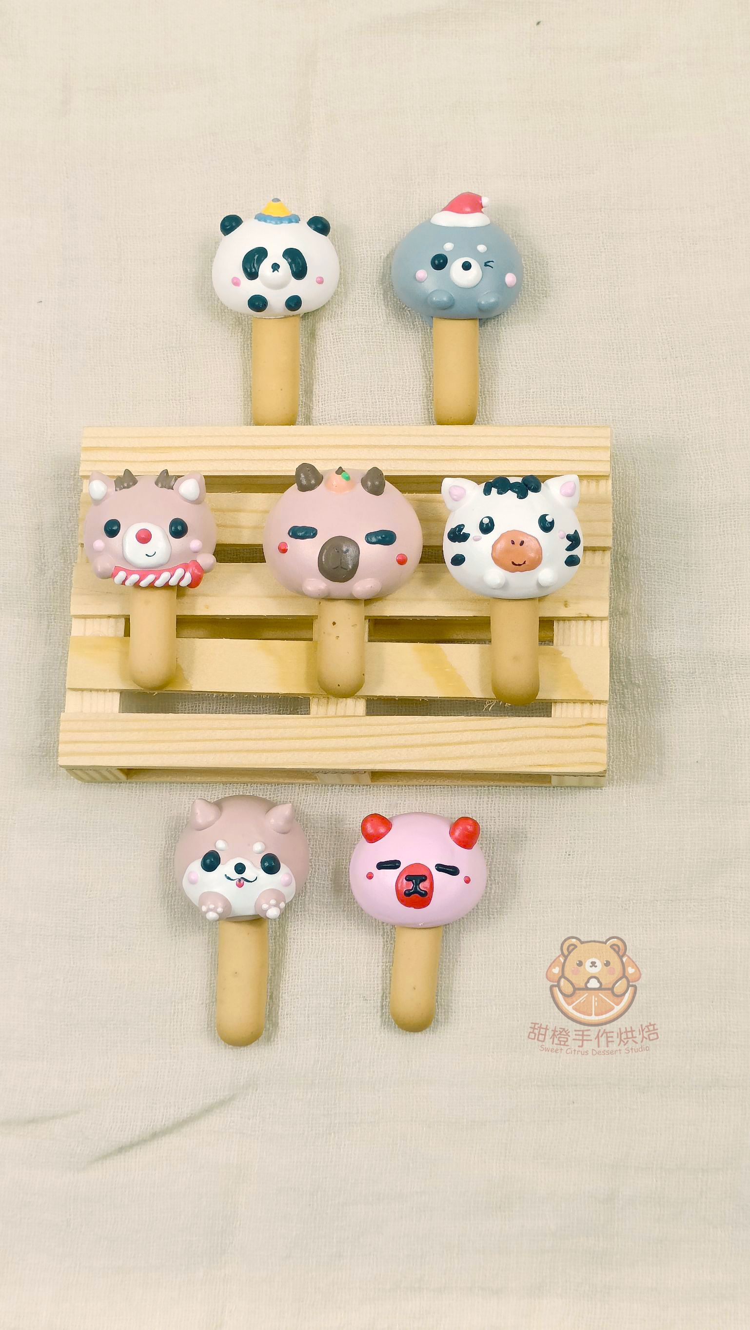 甜橙☆動物造型馬林糖★客製商品☆多款造型☆大頭餅乾棒-幼兒園禮物/婚禮小物/慶生禮物