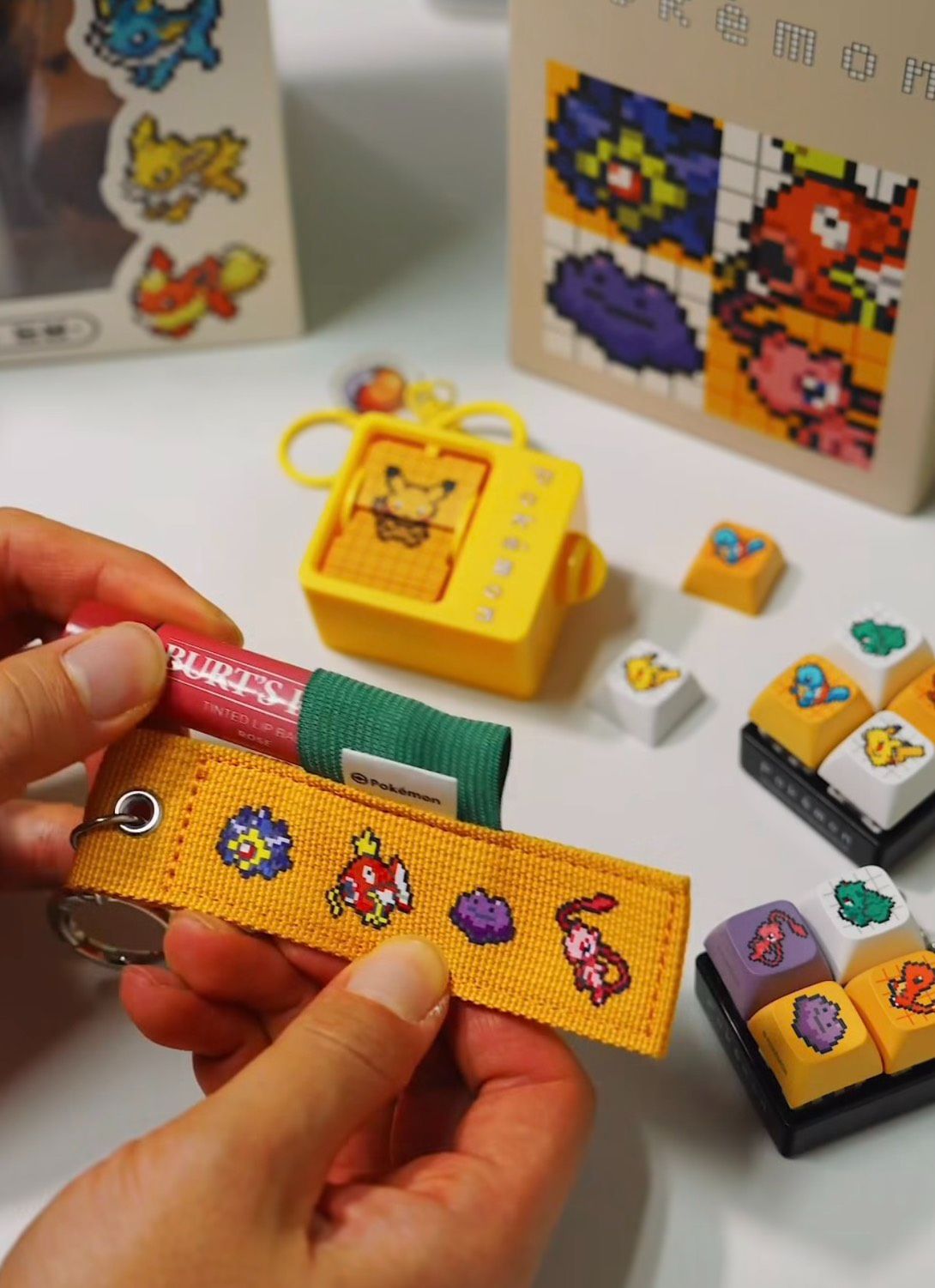 【OWN】Pokémon 寶可夢 韓國限定 CU 像素 布條 吊飾 鑰匙圈 收藏 限定發售 寶石海星 鯉魚王 百變怪