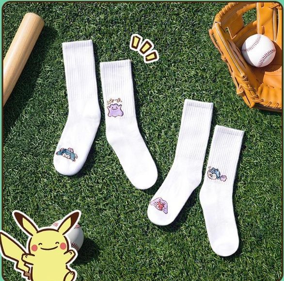 【OWN】Olive Young X 寶可夢 韓國限定 襪子 中長襪 隨機 三款隨機 一組有兩雙