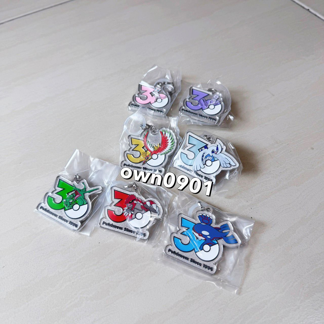 【OWN】POKEMON 寶可夢 30周年 日本限定 第二彈 扭蛋 吊飾 夢幻 超夢 洛奇亞 鳳王 固拉多 蓋歐卡烈空座