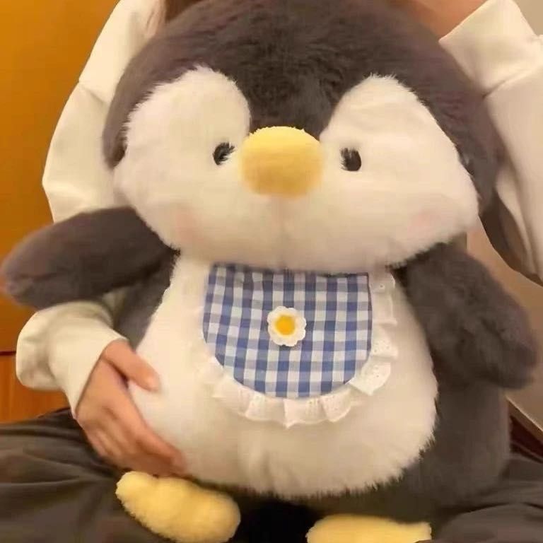【預售】黑色圍兜兜企鵝