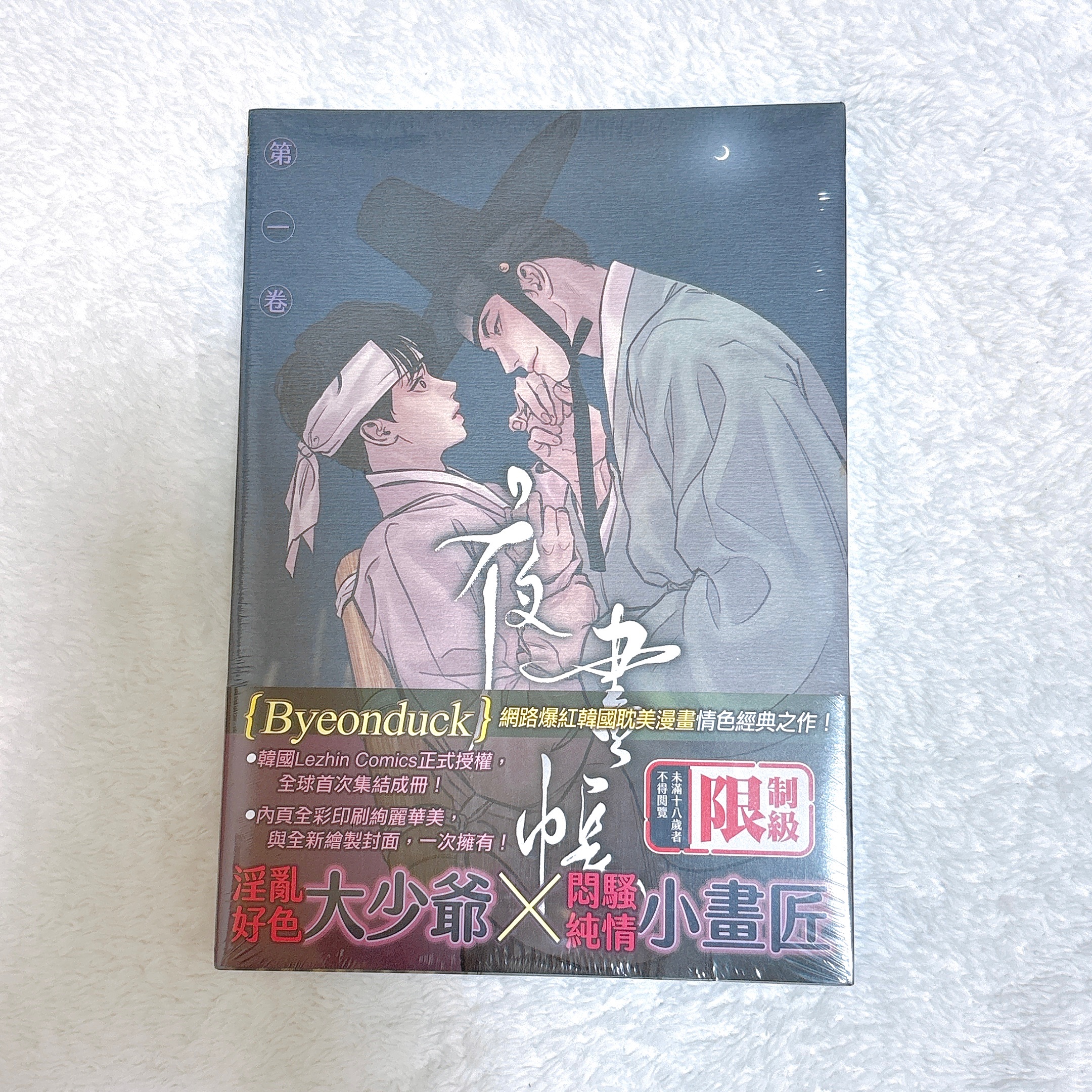 漫畫 《夜畫帳》1 平心出版 BL 中文漫畫 全彩韓漫
