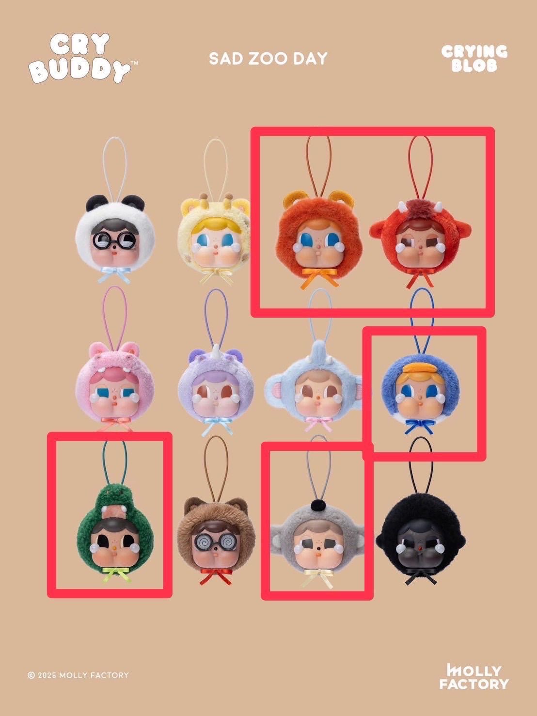 Crybaby泰國限定展 動物款扭蛋