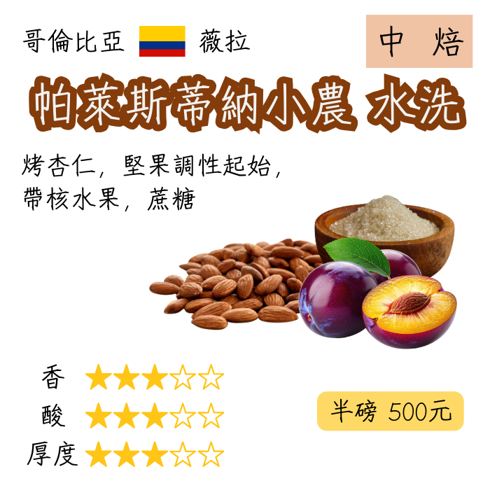 薇拉省 帕萊絲蒂娜小農精選 水洗 | 中焙