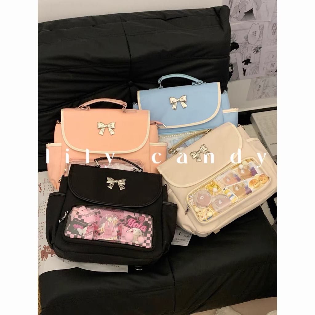 【L01】莉莉糖 新款痛包學院風小食量雙肩女包大容量日常百搭斜挎吧唧包