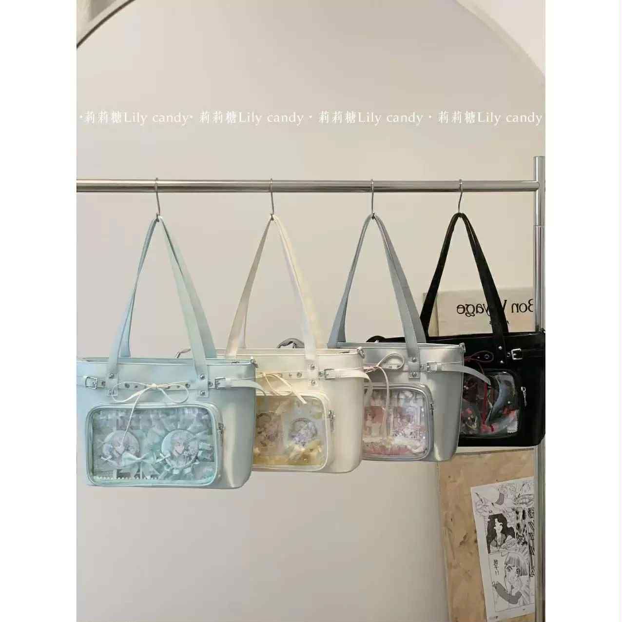 【L27】莉莉糖 新款原創痛包機車風追星暗格可藏東西痛包小眾單肩斜挎包